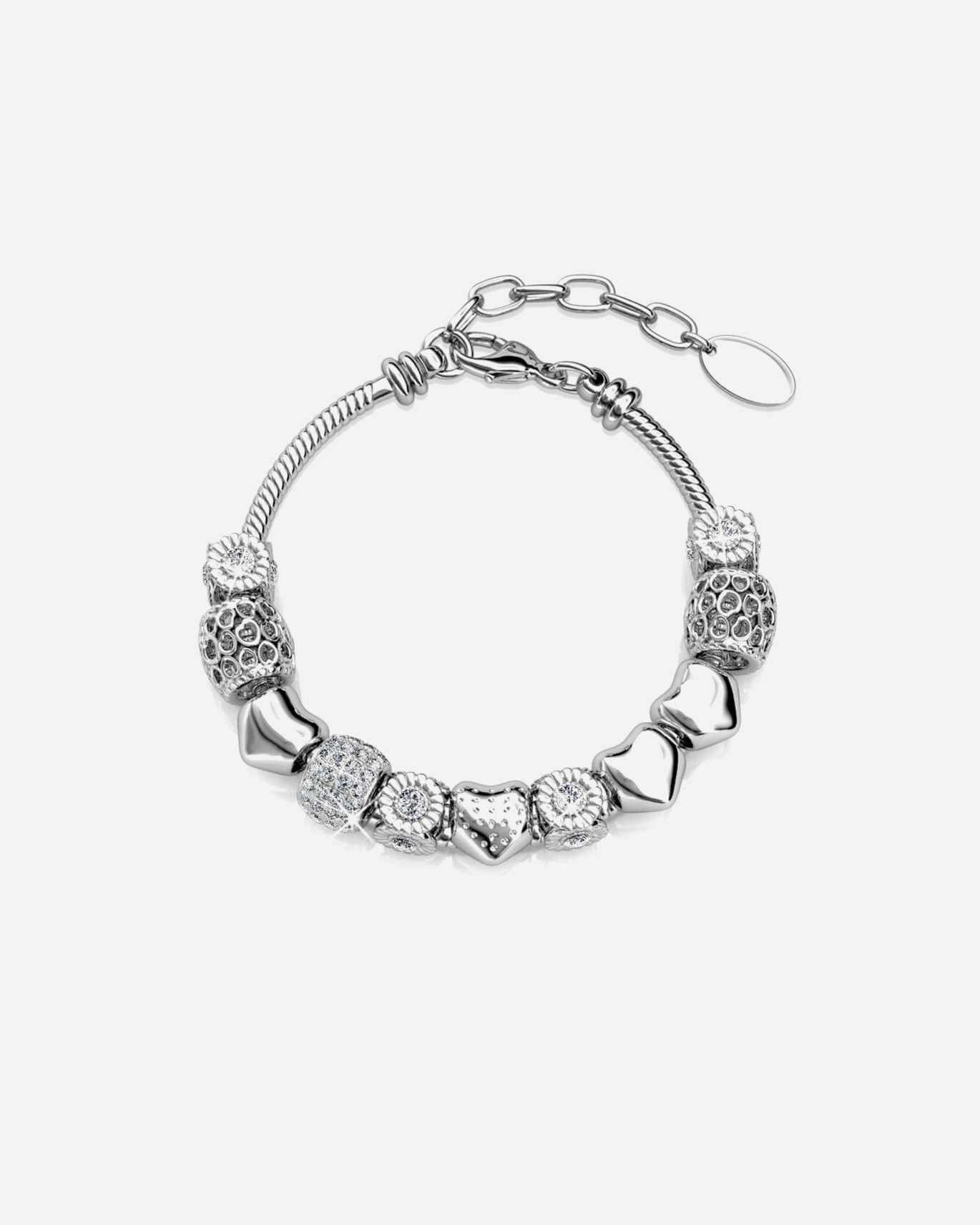 Armband für Weiblich MYC-Paris Armband Radiant Charm Radiant Charm Armband – Silber und Kristall