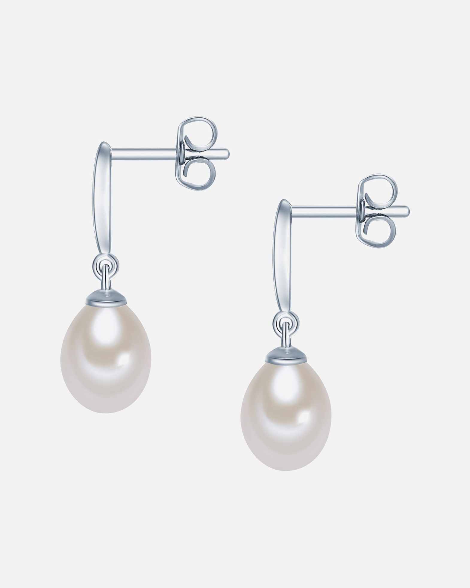 Boucle d'oreilles for FemmeValero PearlsPuce d'oreille en perle Argent sterling Perle de culture d'eau douce en Argent24,0 mm