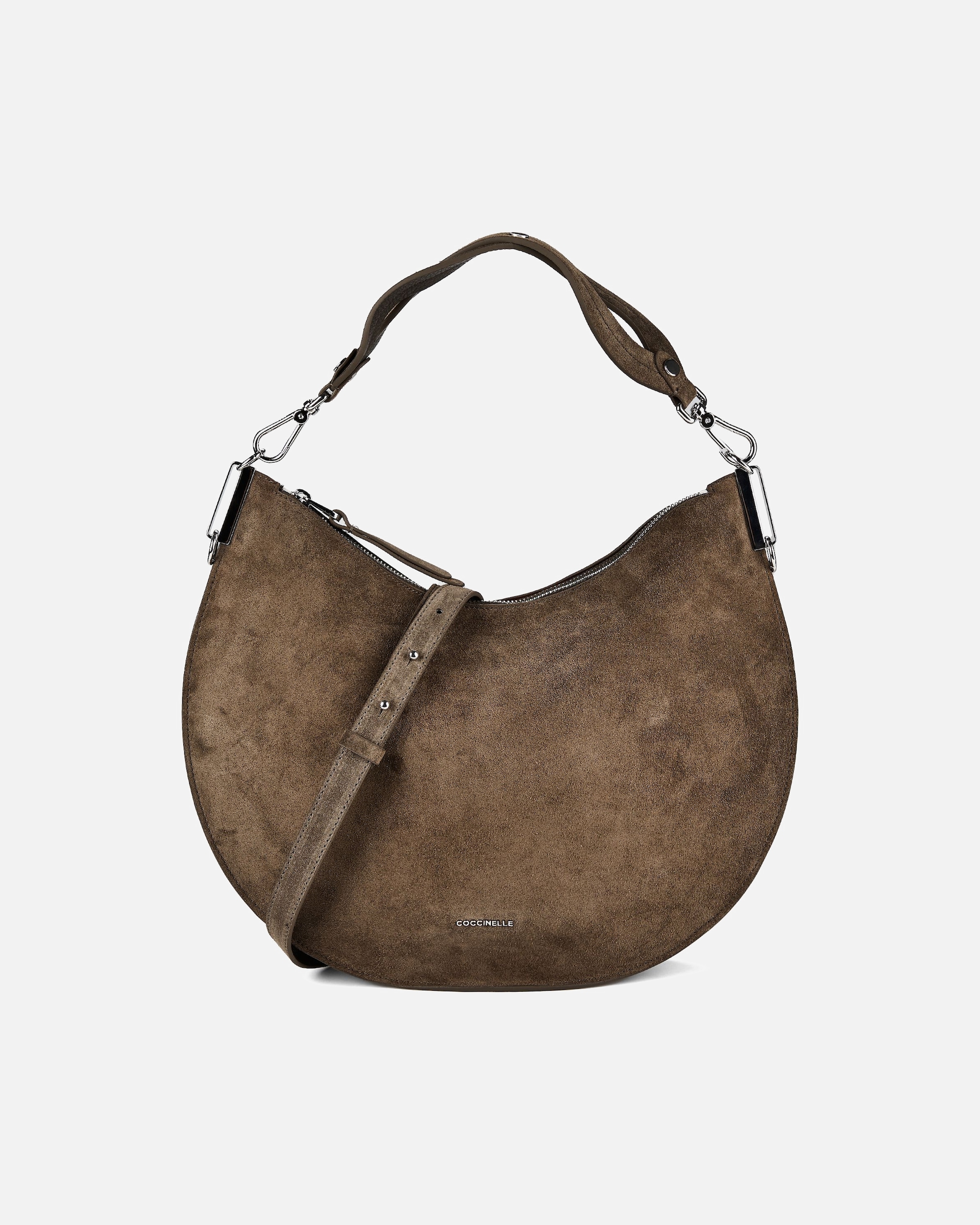 Tasche für Weiblich Coccinelle Sunup Schultertasche fango