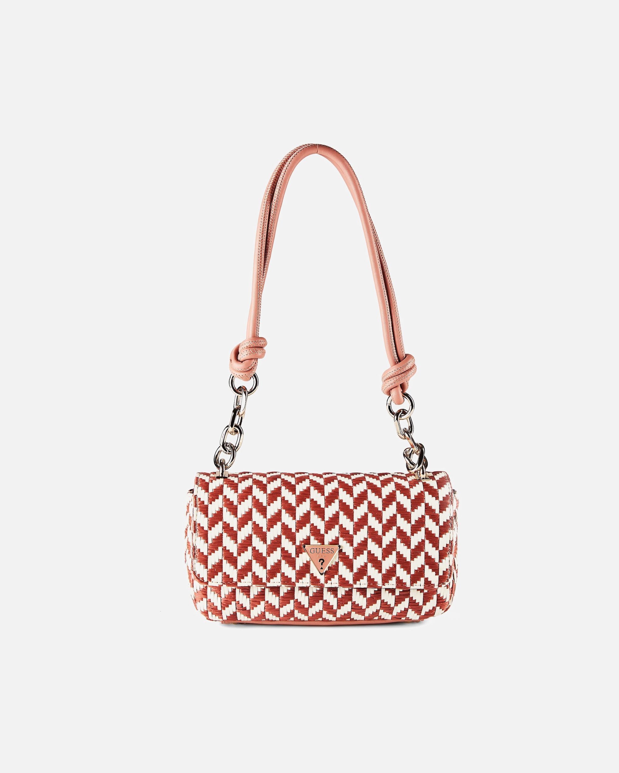 Umhängetasche für Weiblich Guess Tessi Schultertasche coral pink multi