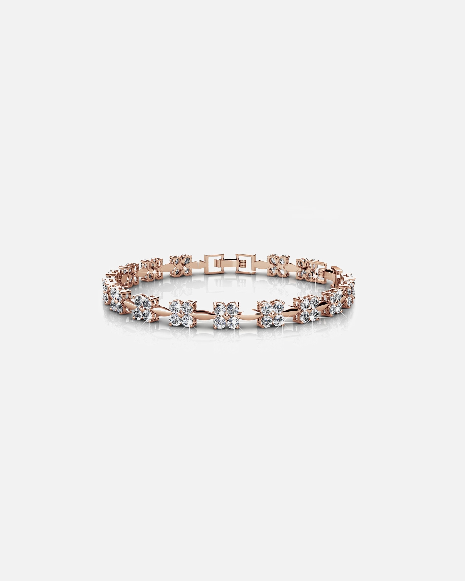Armband für Weiblich MYC-Paris Süßes Armband Süße Armbänder - Roségold und Kristall