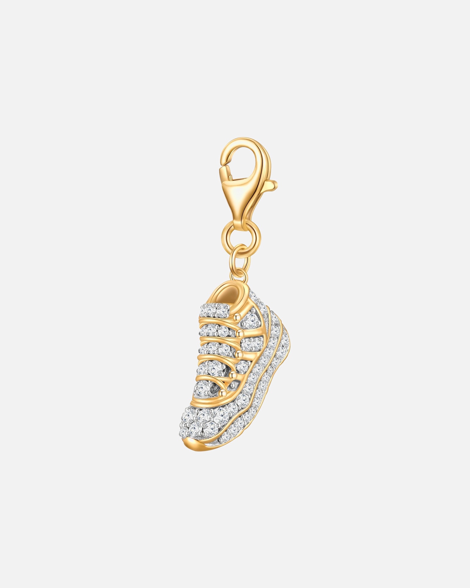 Pendentif for FemmeBreloque fantaisie baskets Argent sterling Oxyde de zirconium (CZ) en Or jaune17,8 mm