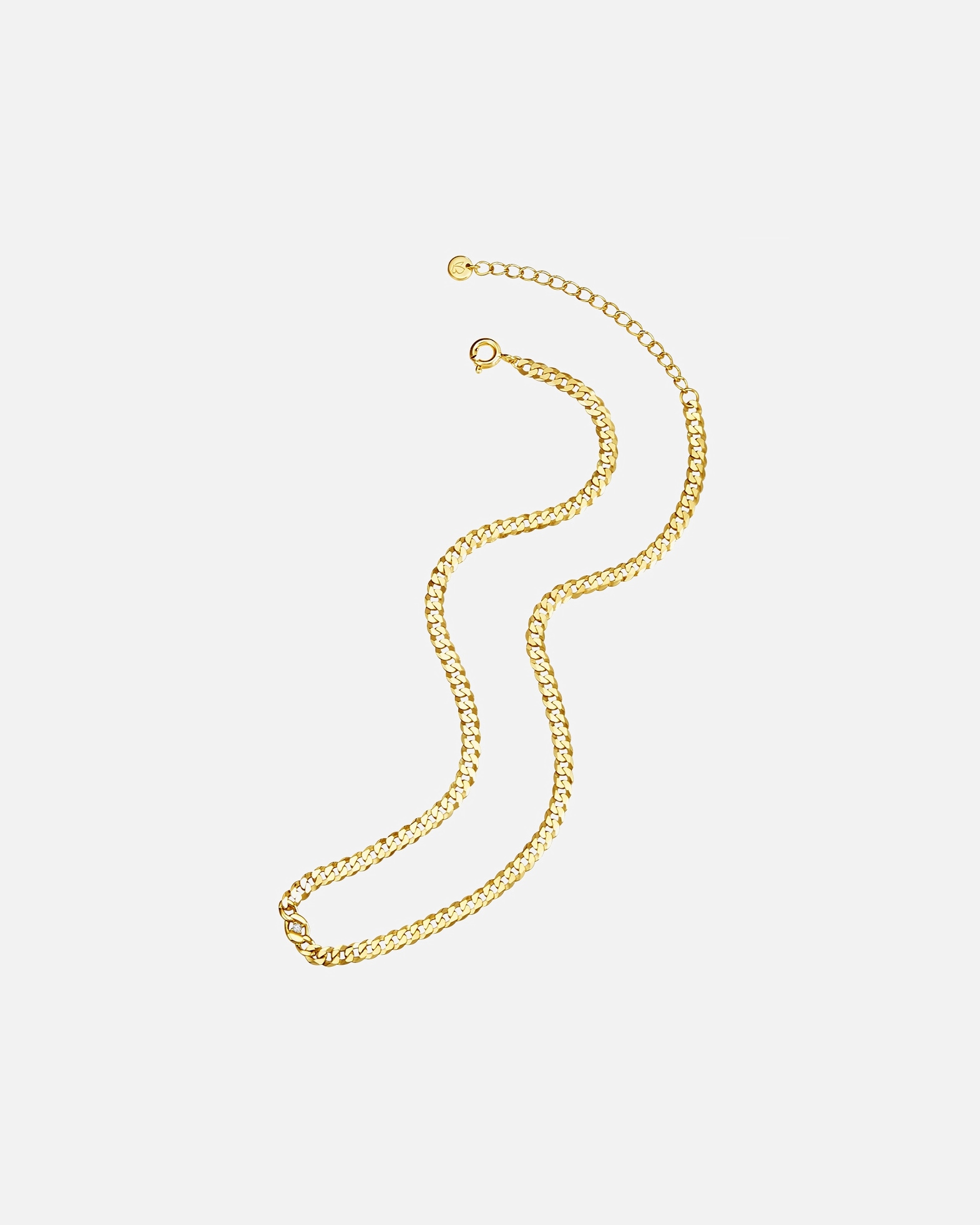 Collier for FemmeGlanzstücke MünchenCollier en argent Argent sterling Oxyde de zirconium (CZ) en Or jaune37,0 cm Basiskette + 5,0 cm Verlängerung