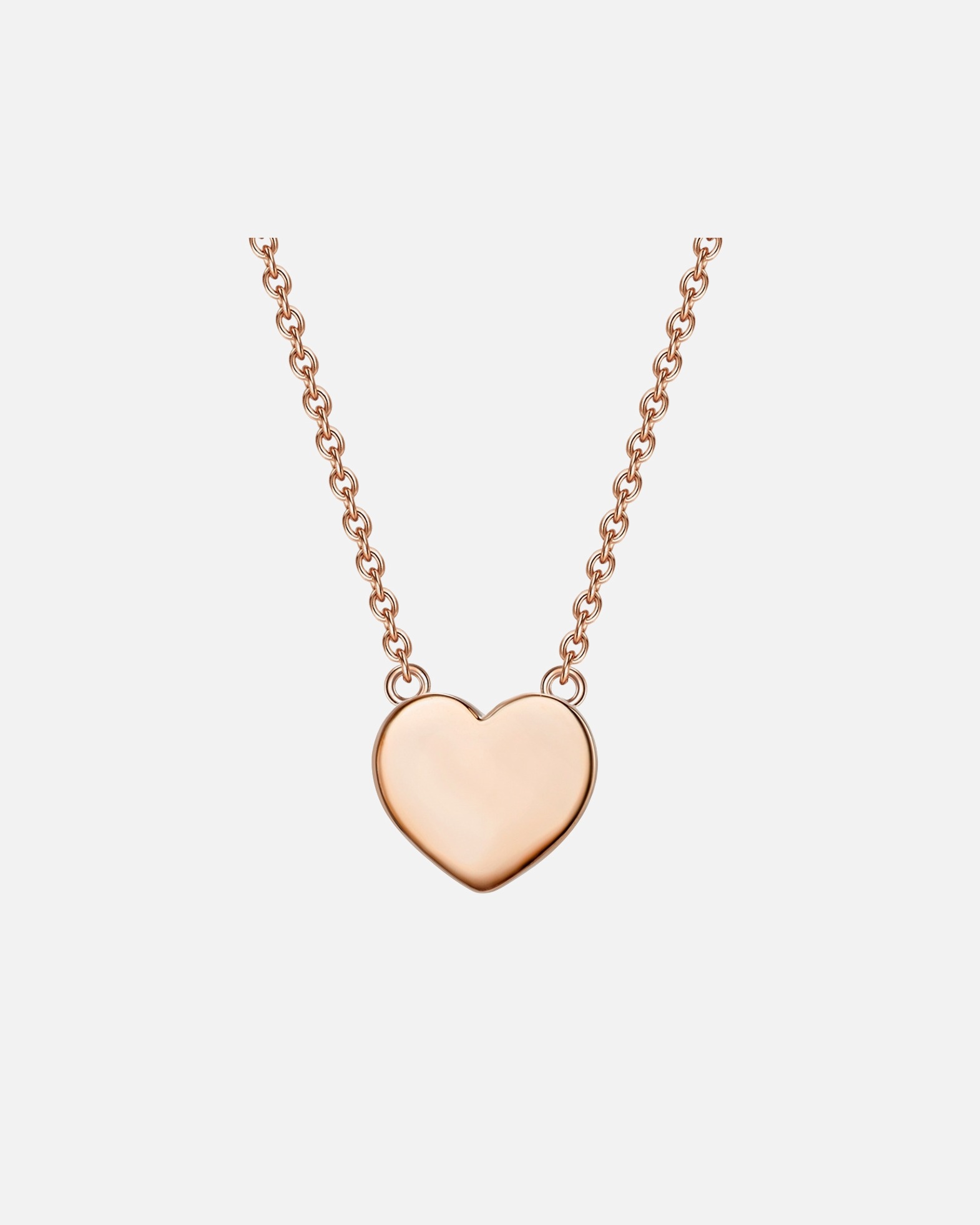 Halskette für Weiblich Glanzstücke München Halskette Herz Sterling Silber in Roségold 40,0 cm Basiskette + 5,0 cm Verlängerung