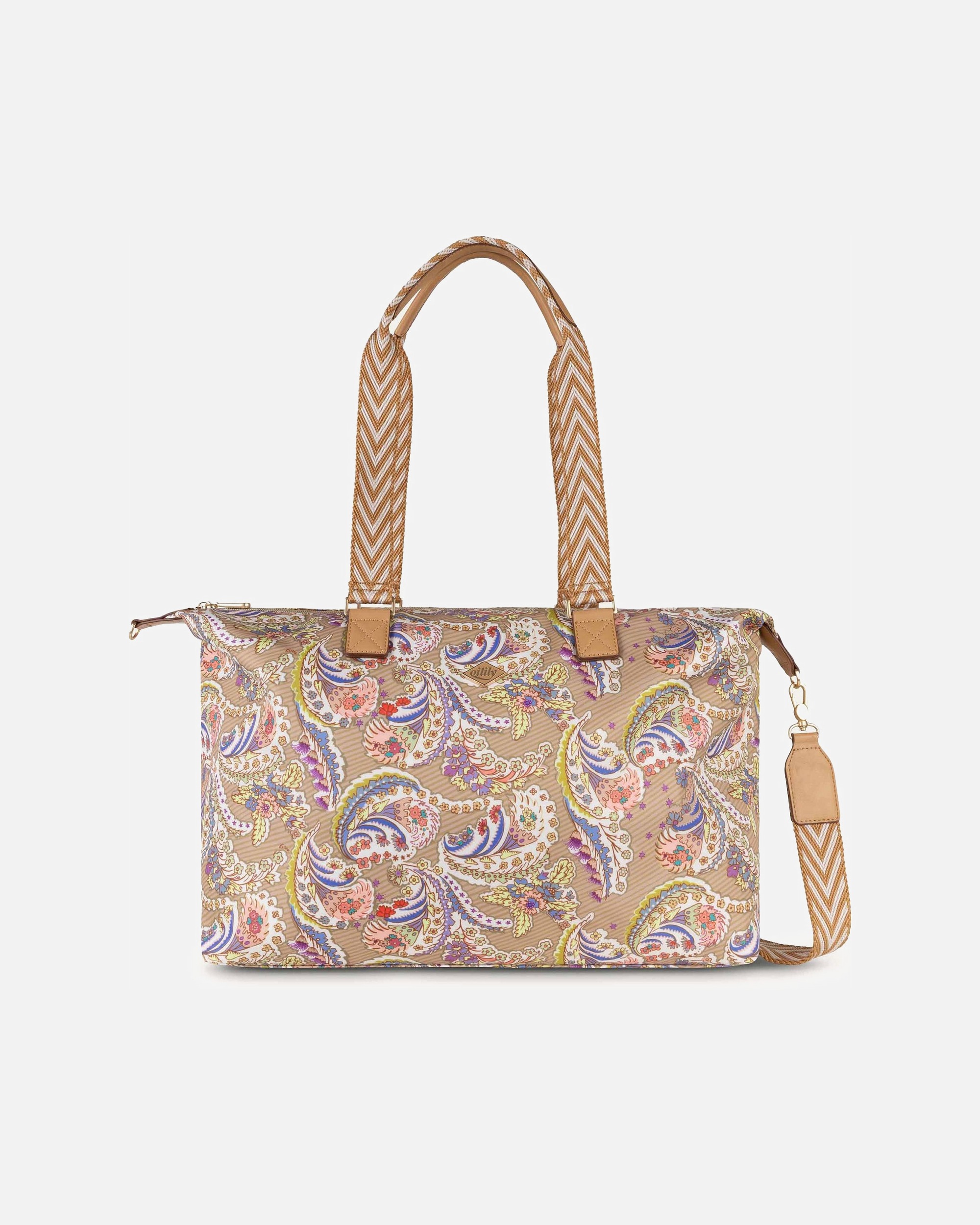 Sac for FemmeOililyLakshmi Paisley Sac fourre-toutamber gold