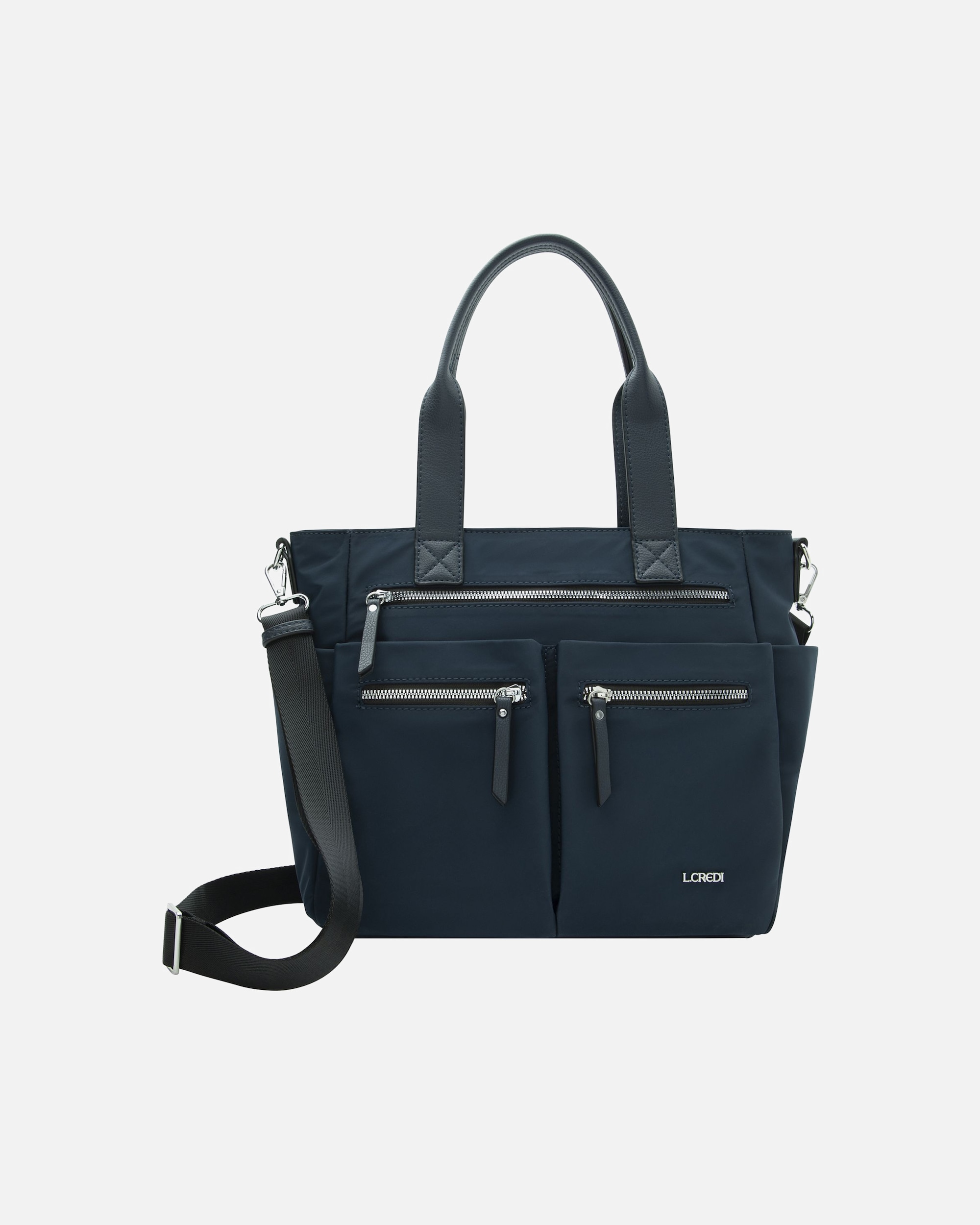 Clutch für Weiblich L.CREDI Odeta Schultertasche marine