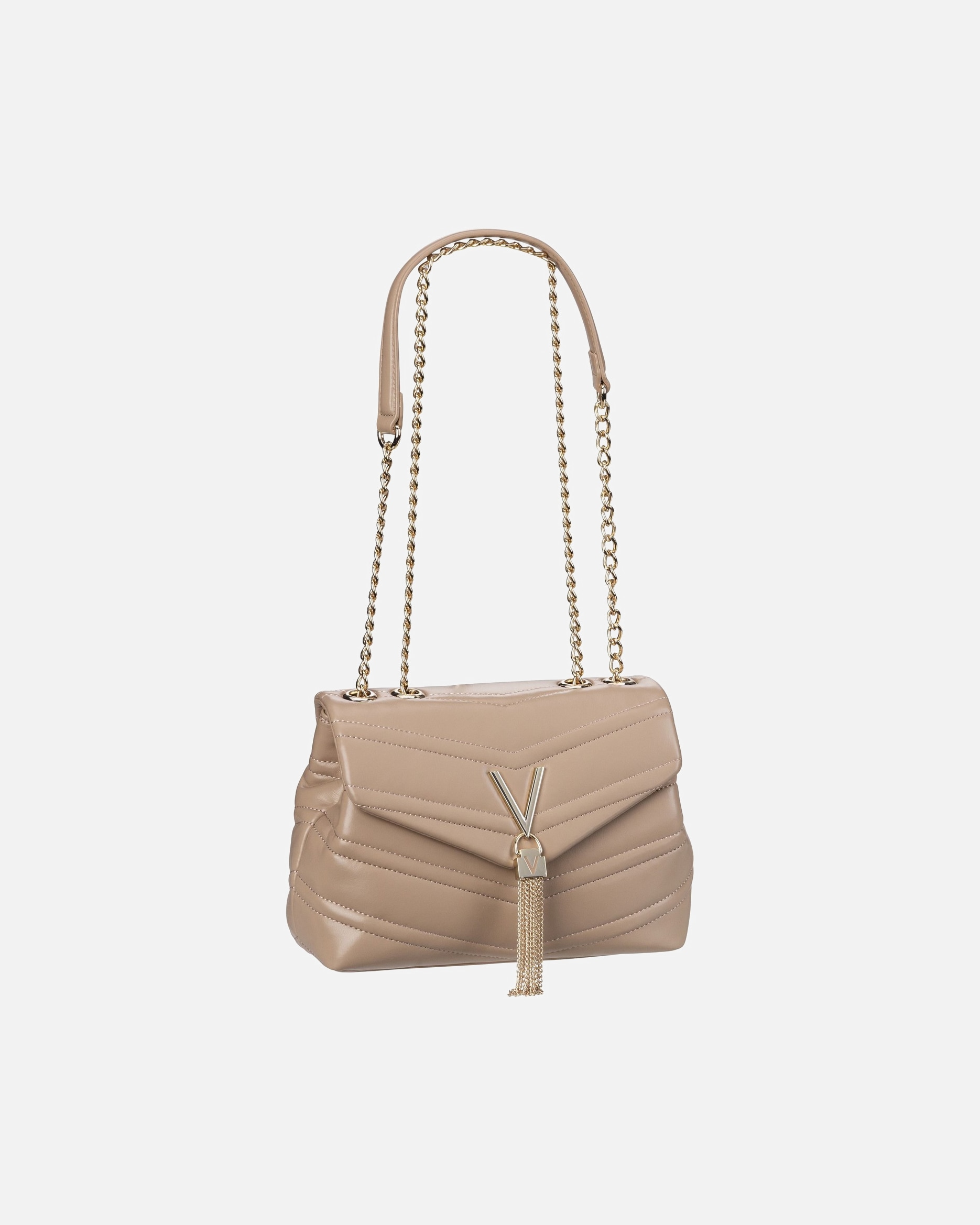 Handtasche für Weiblich Valentino by Mario Valentino Privilege Schultertasche beige