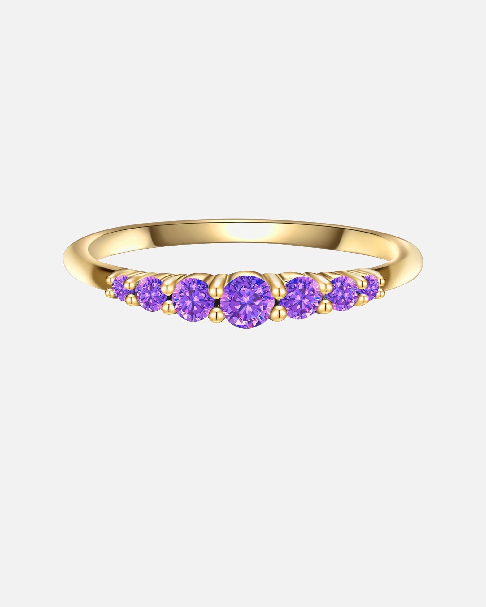 Bague for FemmeBague en argent Argent sterling Améthyste en Or jaune50