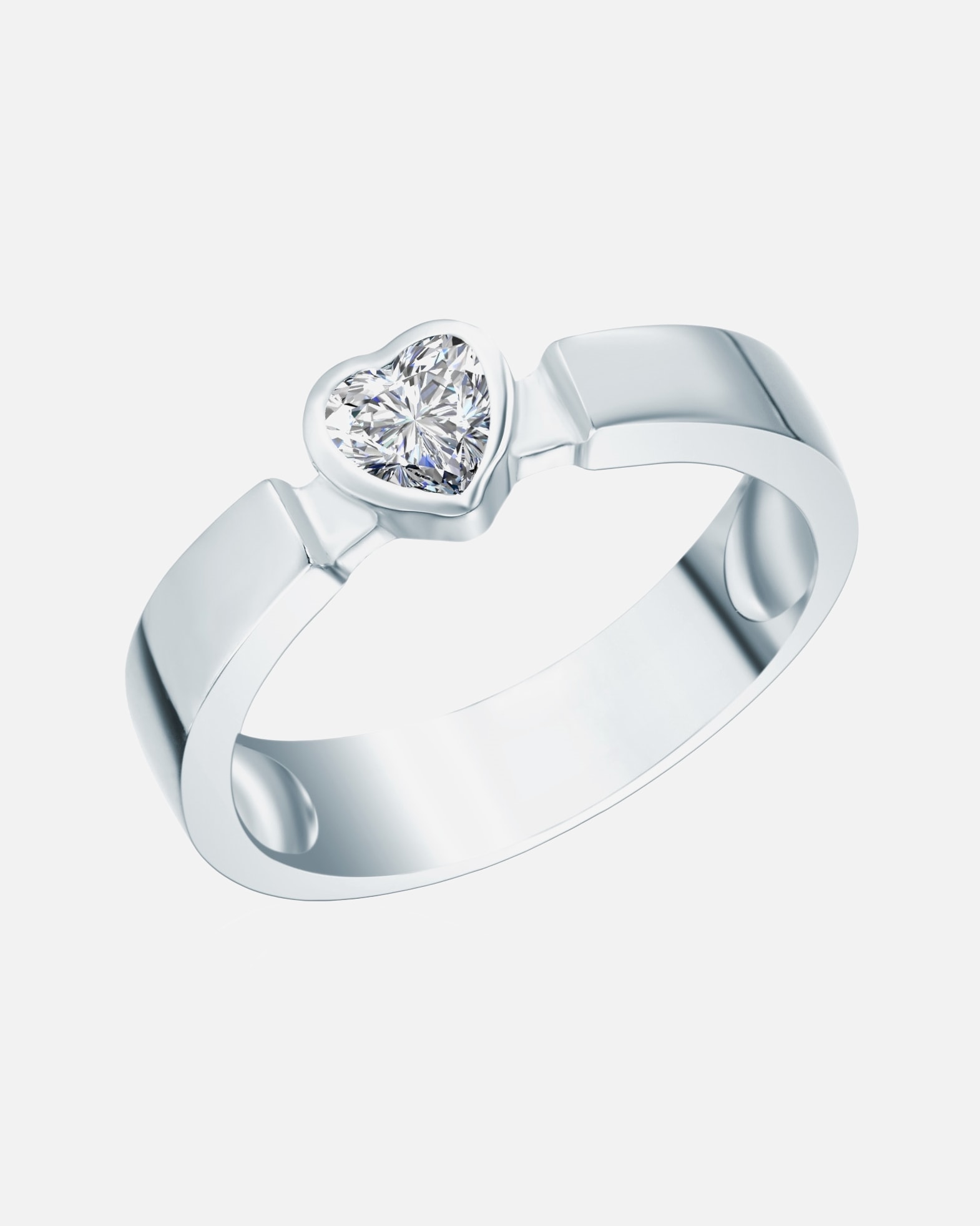 Bague for FemmeRafaela DonataBague en argent Coeur Argent sterling Oxyde de zirconium (CZ) en Argent54