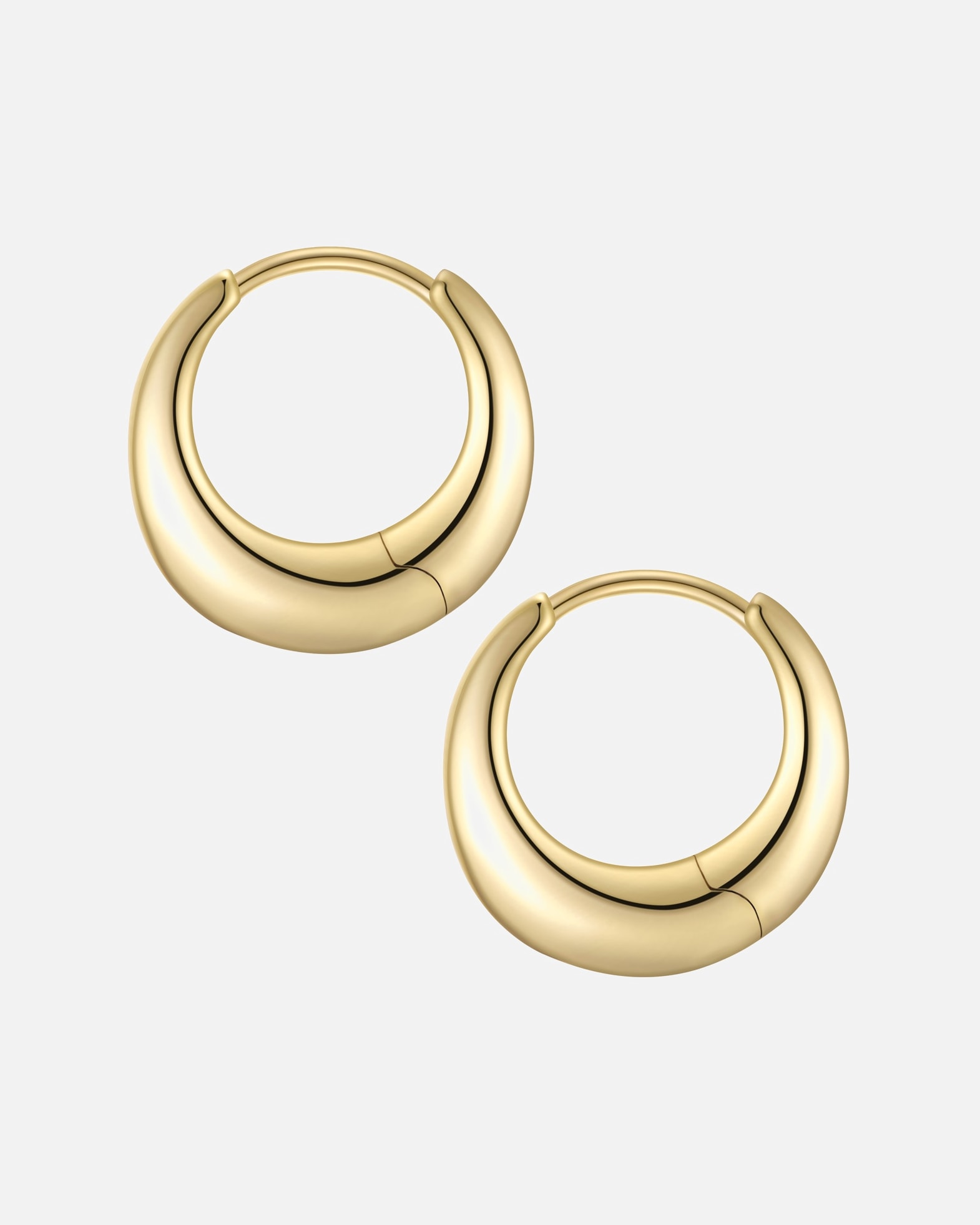 Créoles for FemmeGlanzstücke MünchenCréoles en argent sterling en or jaune18,5 mm