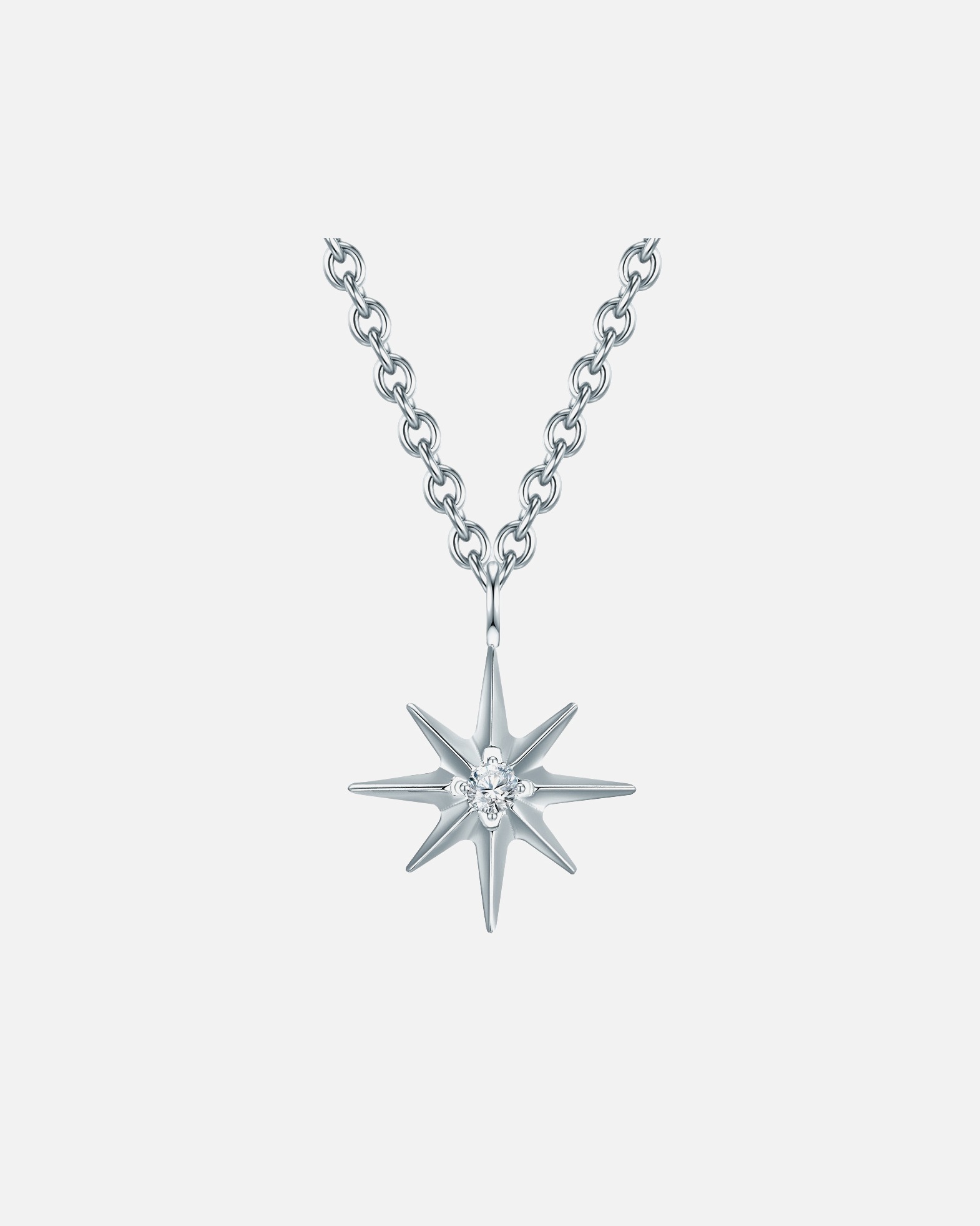 Collier for FemmeEASTSIDEChaîne Acier inoxydable Oxyde de zirconium (CZ) en Argent40,0 cm Basiskette + 5,0 cm Verlängerung