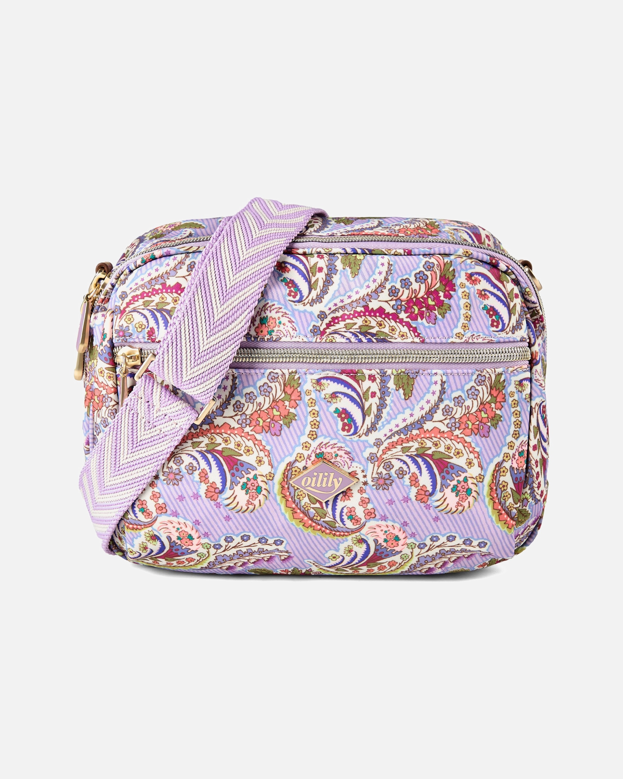 Sac for FemmeOililyLakshmi Paisley Sac bandoulièrelupine