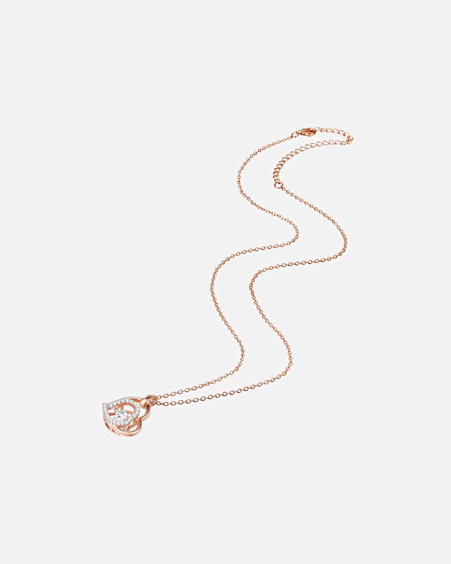 Collier for FemmeRafaela DonataCollier en argent Argent sterling Oxyde de zirconium (CZ) en Or rose42,0 cm Basiskette + 7,0 cm Verlängerung