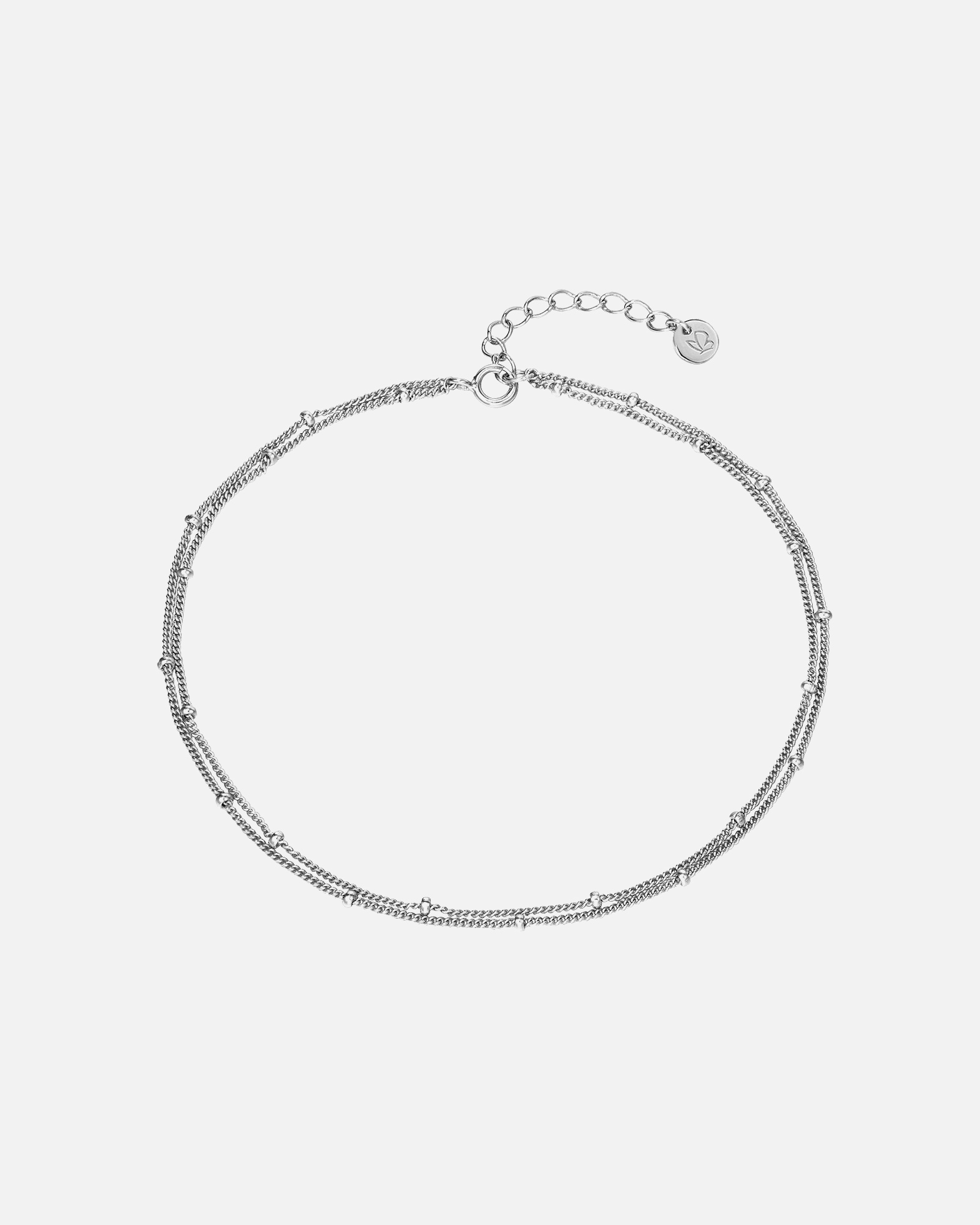 Bijoux for FemmeGlanzstücke MünchenBracelet de cheville en argent Argent sterling en Argent22,0 cm Basiskette + 3,0 cm Verlängerung