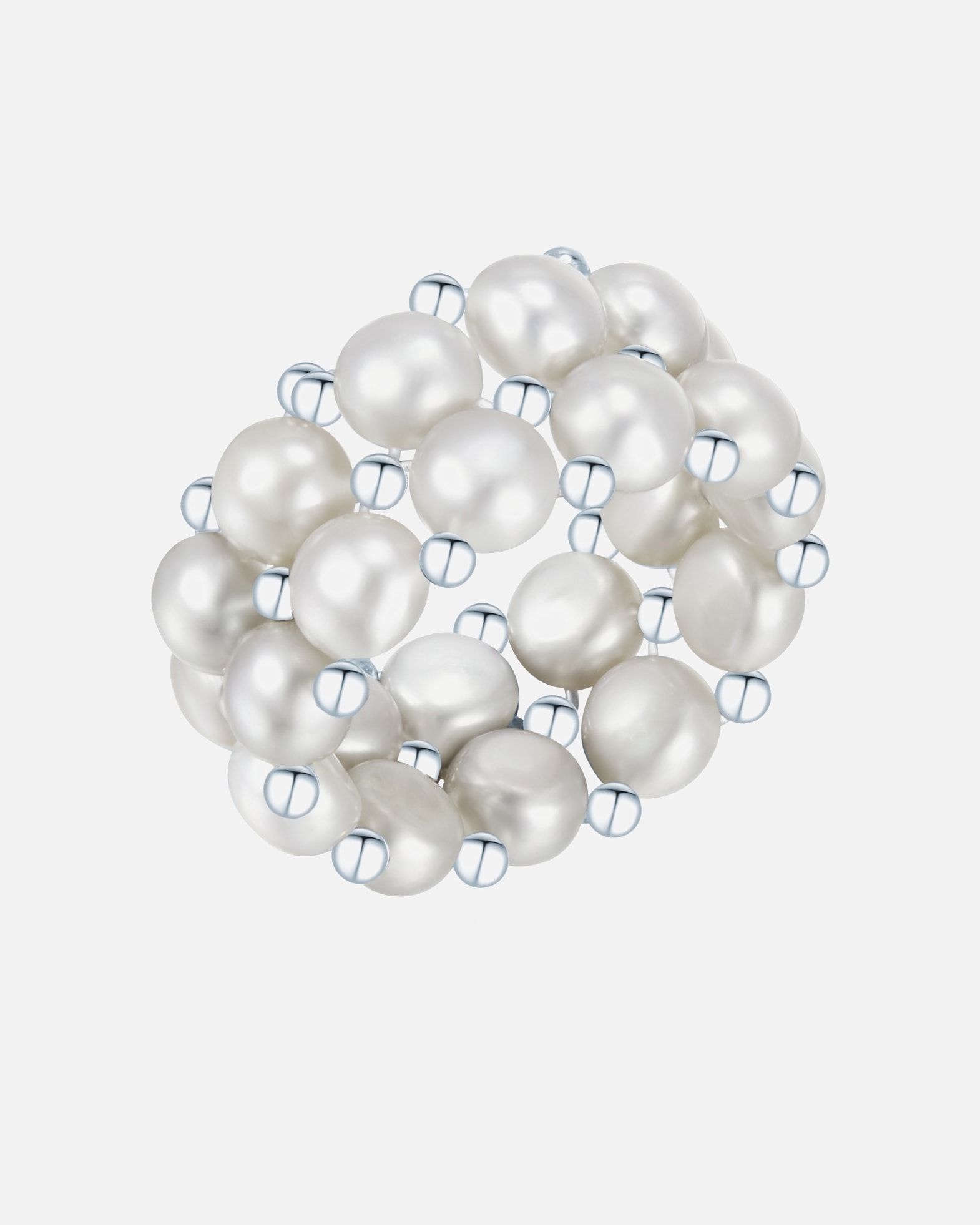 Bague for FemmeBague avec perle Perle de culture d'eau douce Perle de culture d'eau douce en GrisOne size