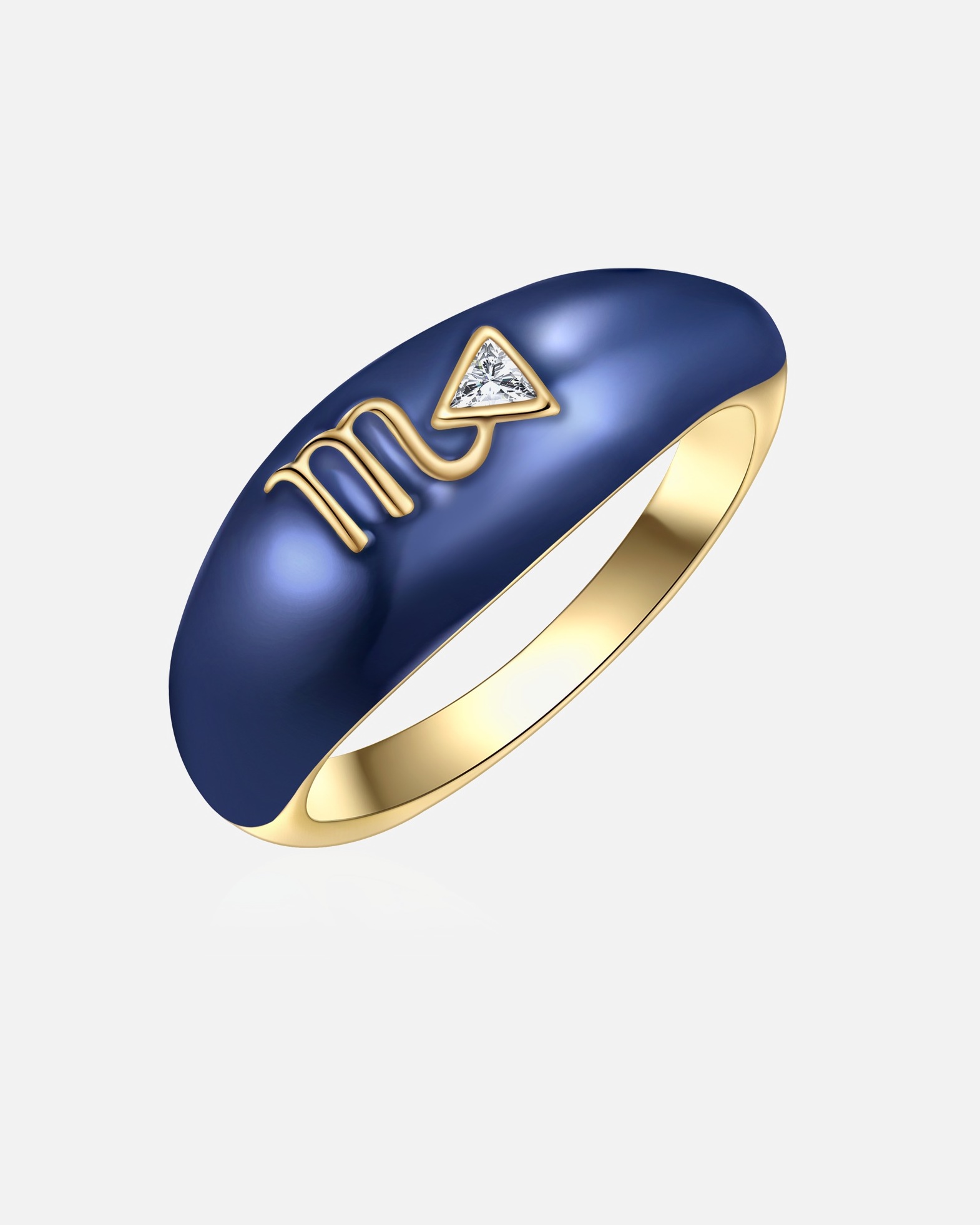 Bague for FemmeGlanzstücke MünchenBague Zodiaque Scorpion en Argent sterling en Or jaune58