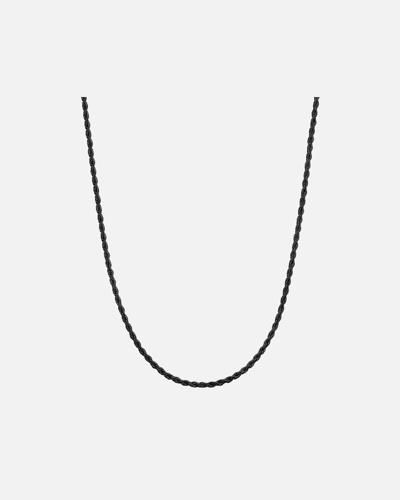 Halskette für Männlich Halskette aus Edelstahl in schwarz 50 cm