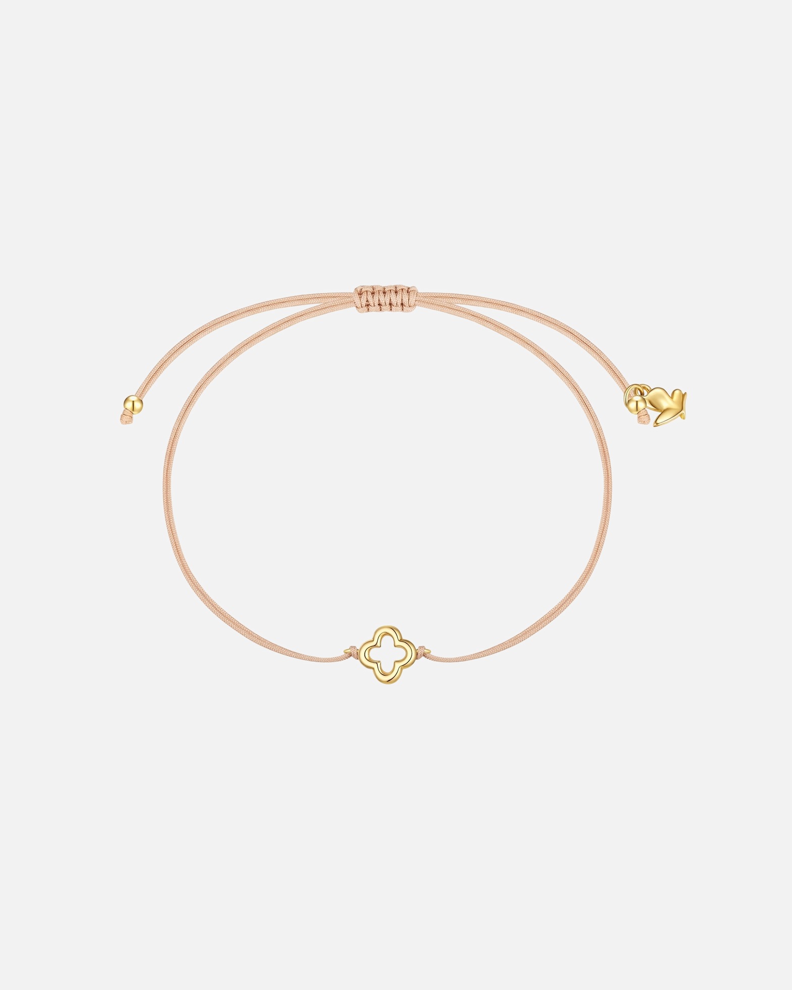 Bracelet for FemmeBracelet Trèfle en acier inoxydable en or jaune15,0 - 22,0 cm, flexibel einstellbar