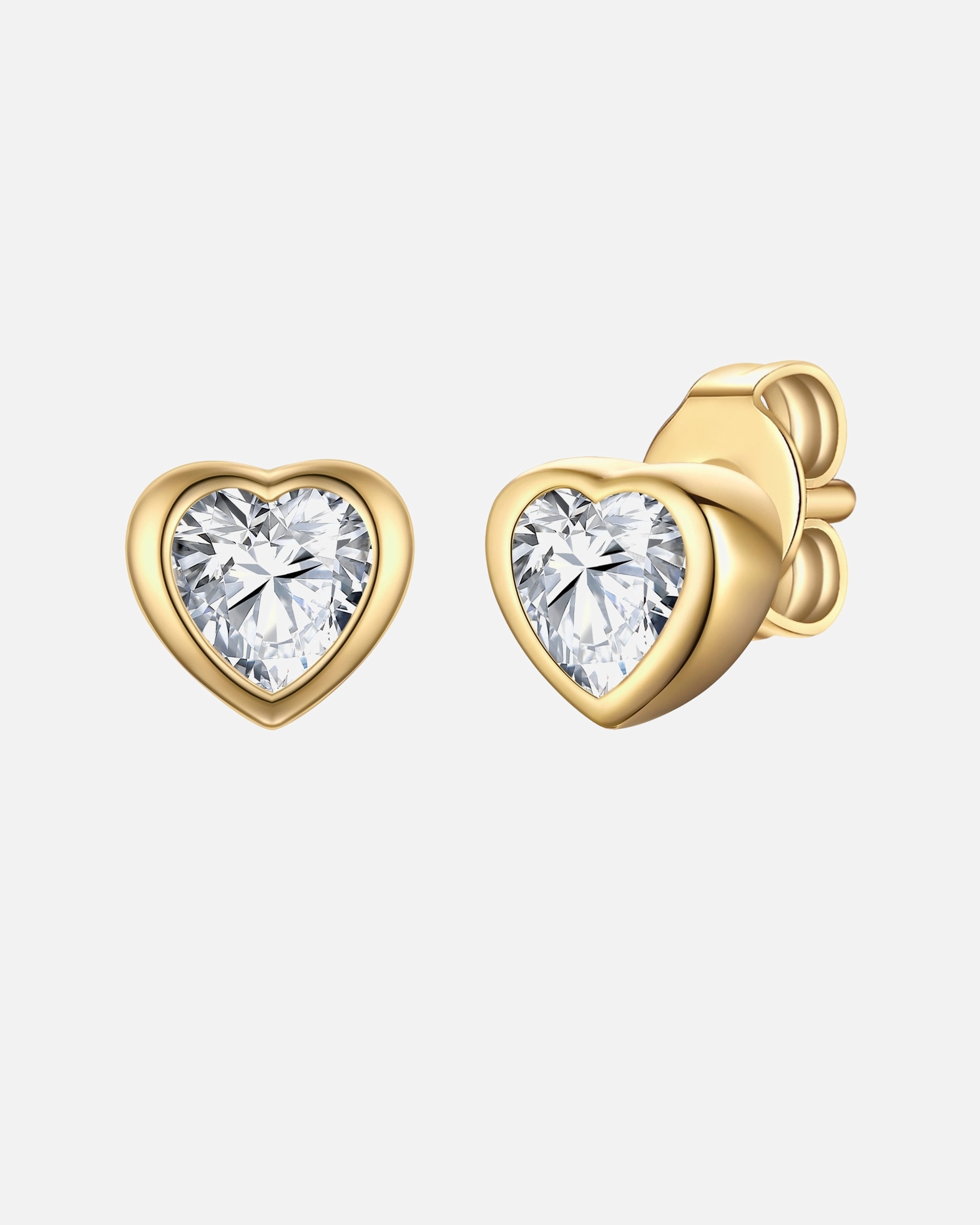 Boucle d'oreilles for FemmeBoucles d´oreilles Coeur en Argent sterling en Or jaune5,1 mm