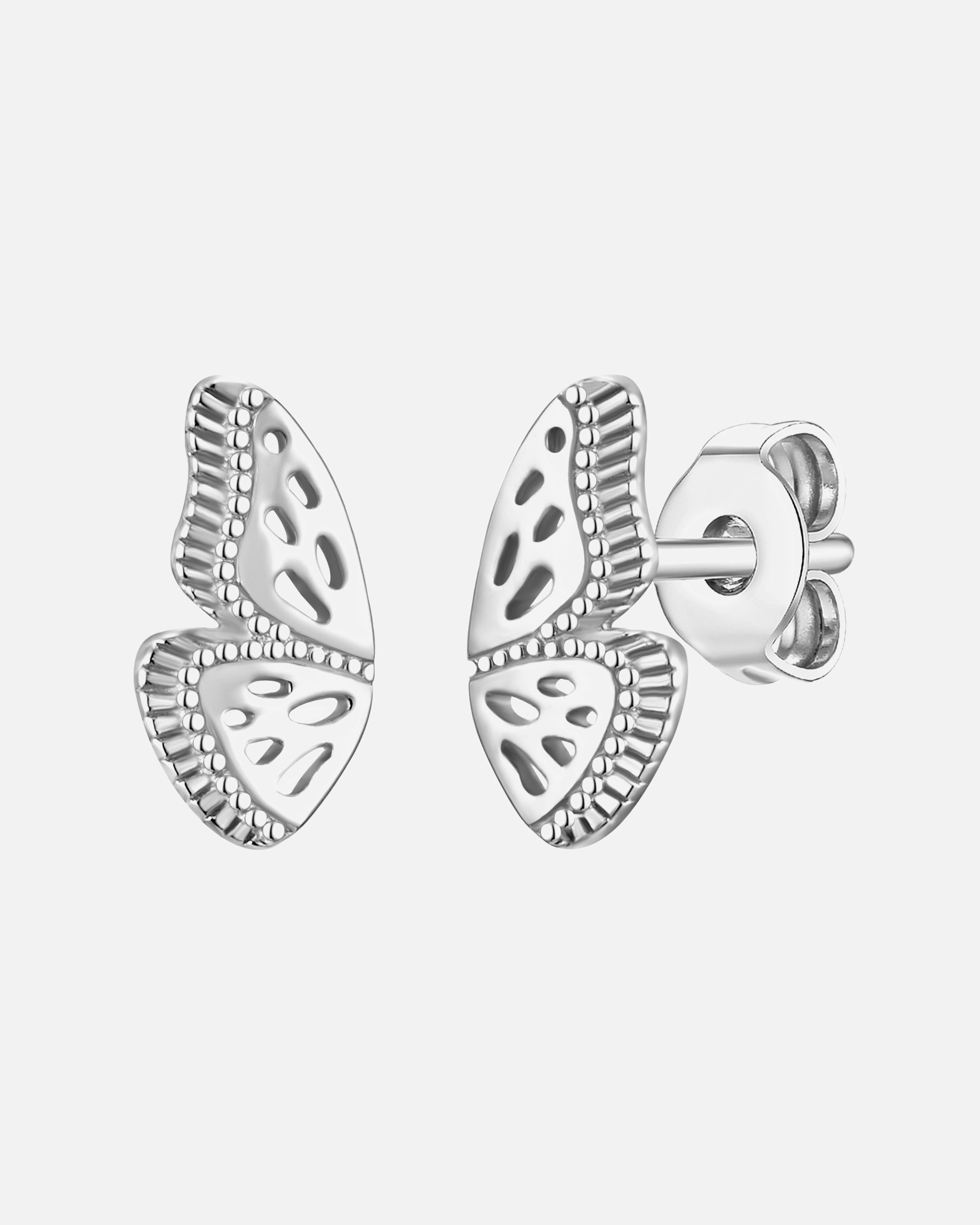 Boucle d'oreilles for FemmePuces d'oreilles en argent Papillon Argent sterling en Argent10,5 mm