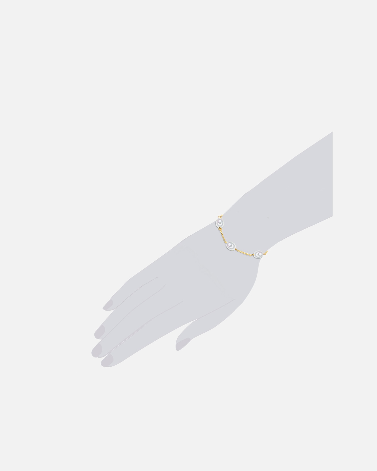 Bracelet for FemmeValero PearlsBracelet en perles Argent sterling Perle de culture d'eau douce en Or jaune17,0 cm Basislänge + 3,0 cm Verlängerung