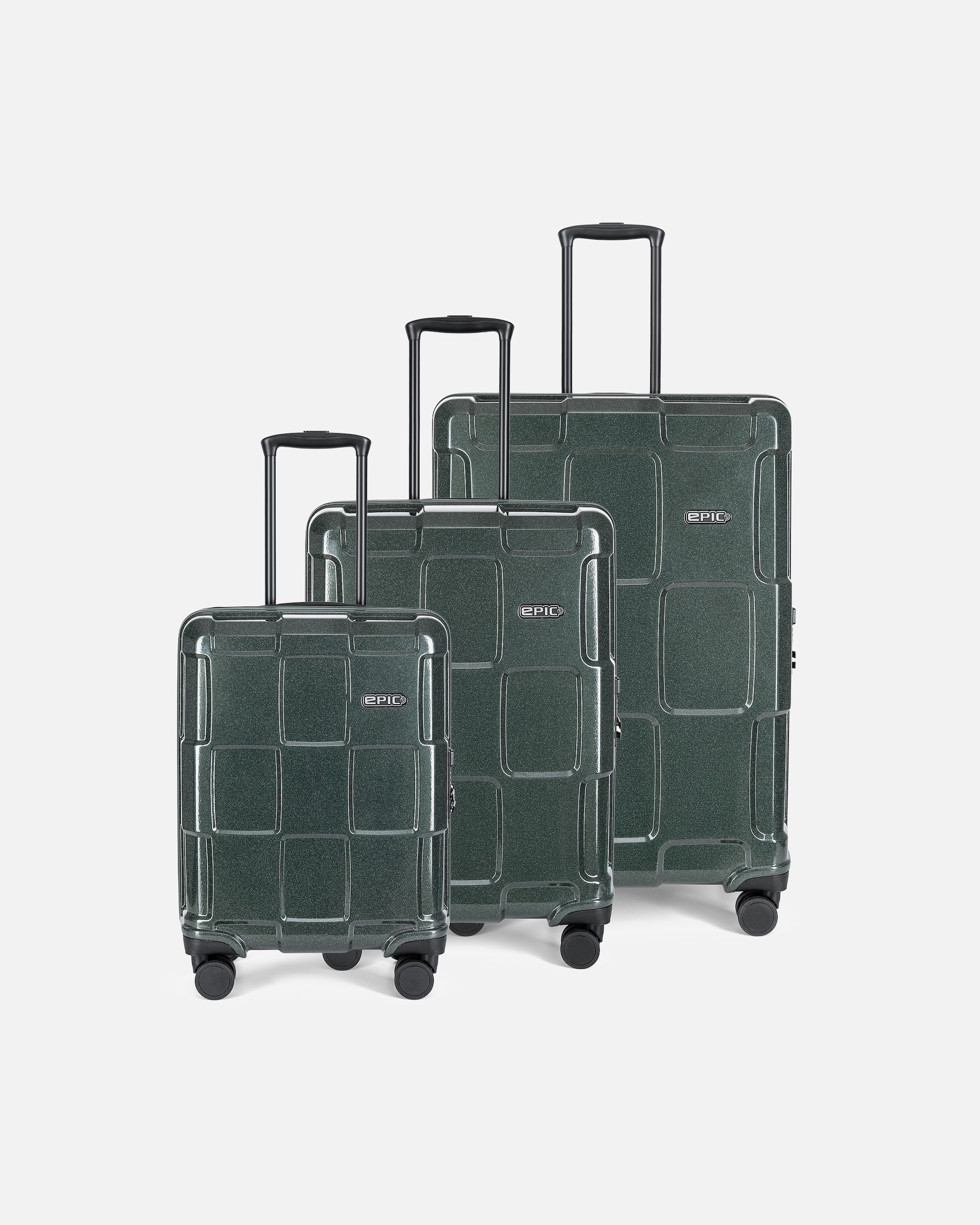 Valise for HommeEpicCrate Reflex Set de valises à 4 roulettes 3pcs.emeraldgreen