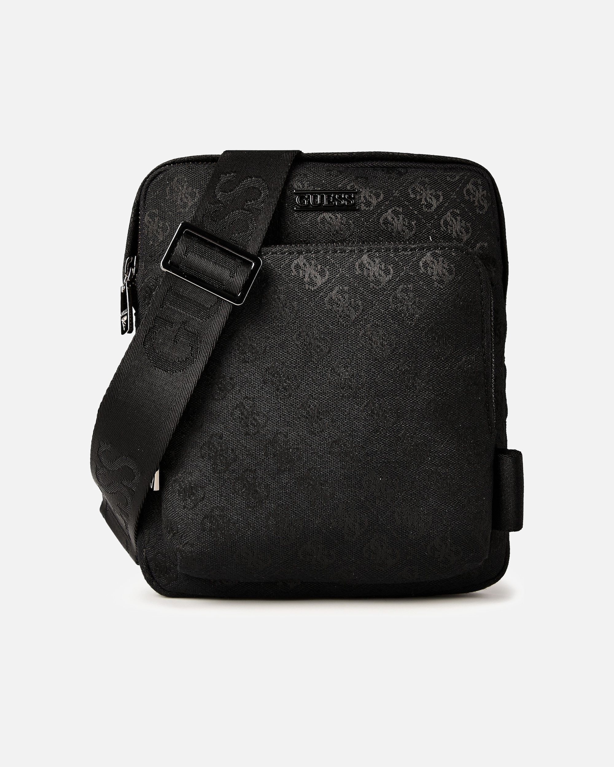 Clutch für Männlich Guess Boston Umhängetasche dark black
