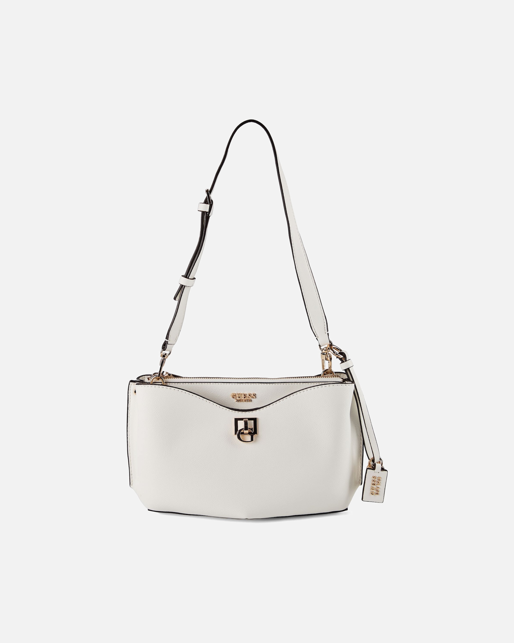 Clutch für Weiblich Guess Bianca Schultertasche white