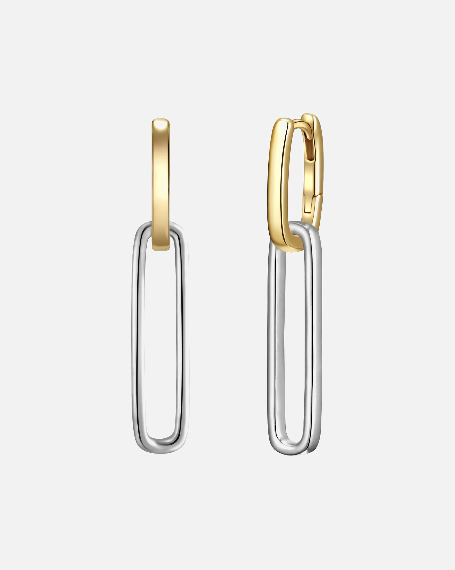 Ohrringe für Weiblich Glanzstücke München Creolen aus Sterling Silber in silber/gelbgold 34,5 mm