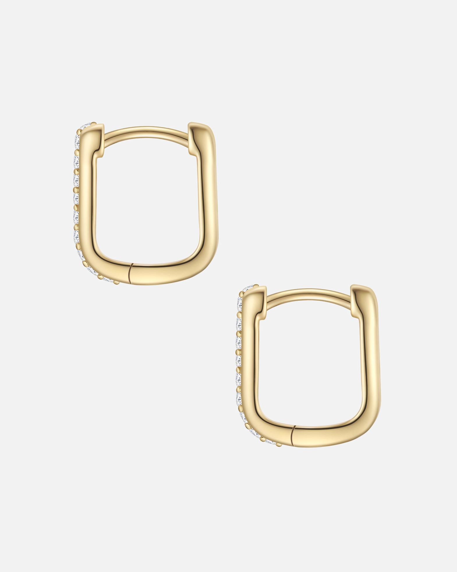 Créoles for FemmeGlanzstücke MünchenCréoles en argent sterling en or jaune avec zirconium11,8 mm