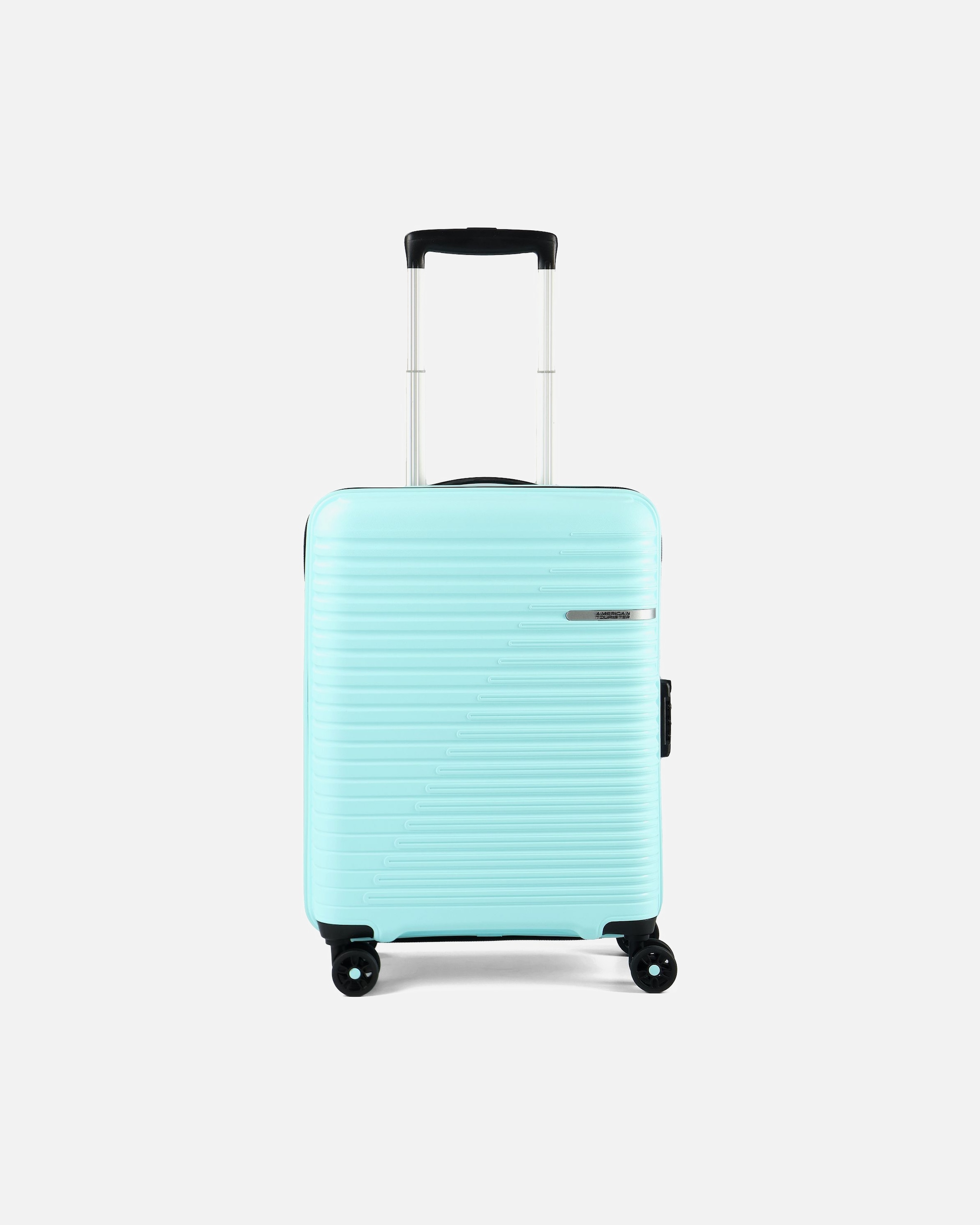 Handgepäckkoffer für Männlich American Tourister Liftoff 4 Rollen Kabinentrolley 55 cm mit Dehnfalte summer blue