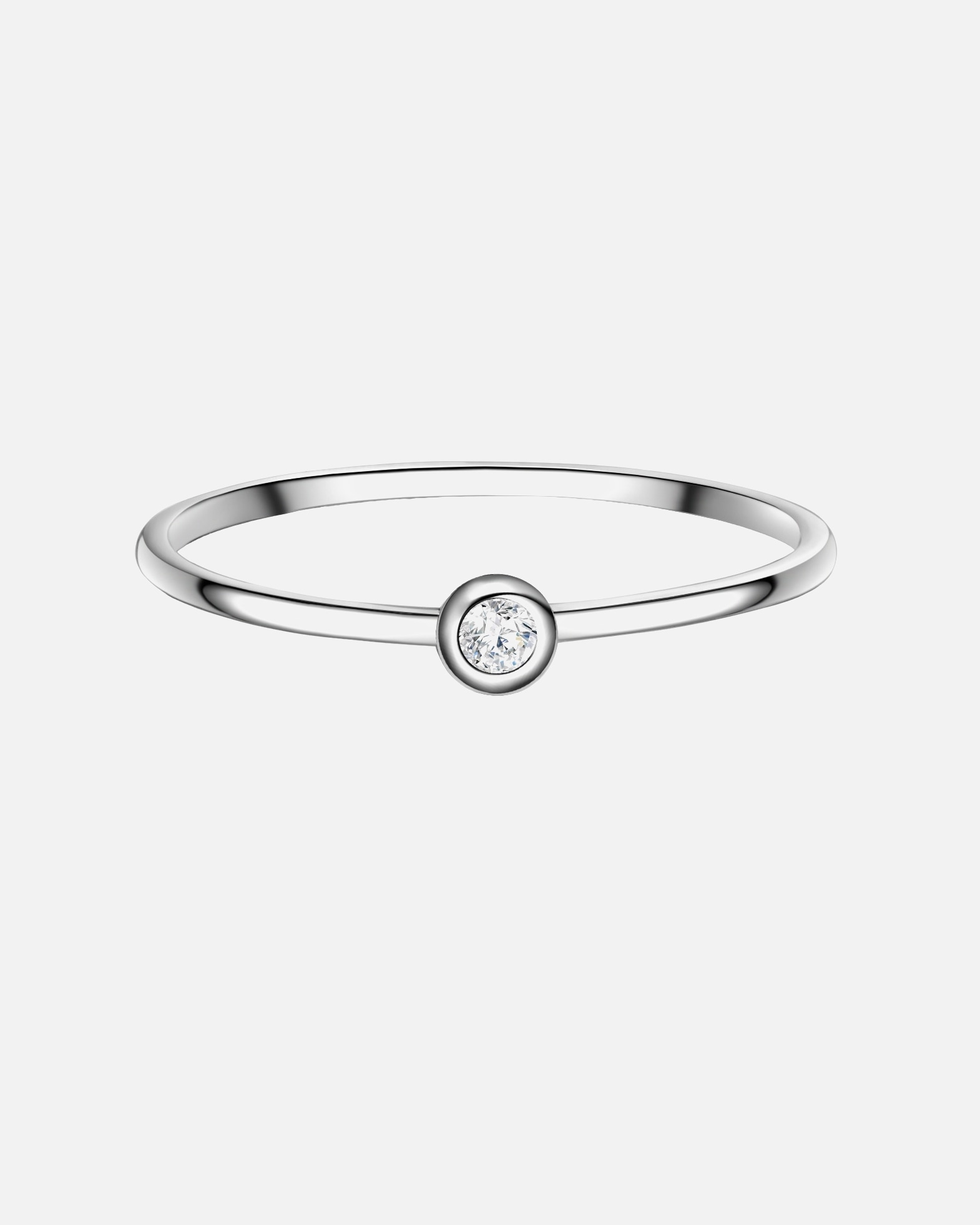 Bague for FemmeGlanzstücke MünchenBague en argent Argent sterling Oxyde de zirconium (CZ) en Argent56