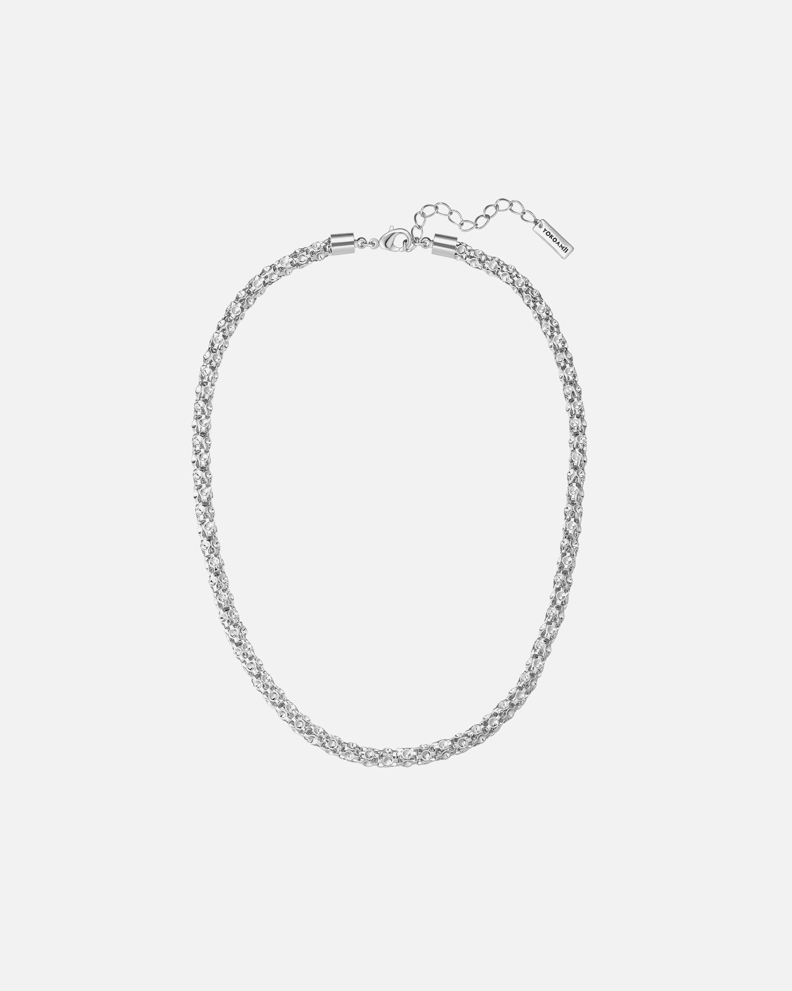 Collier for FemmeYokoamiiCollier en laiton en argent43,0 cm Basiskette + 5,0 cm Verlängerung