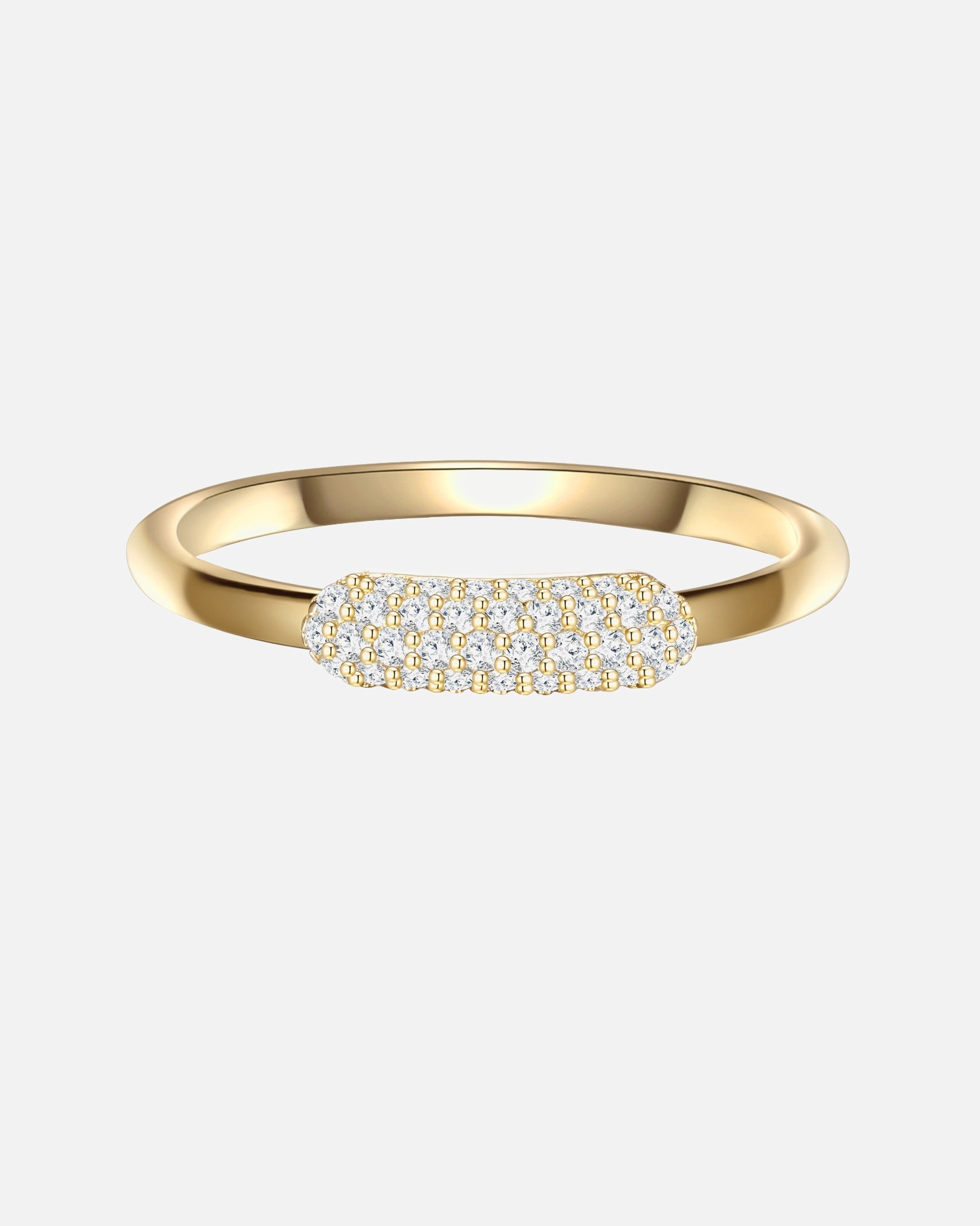 Bague for FemmeGlanzstücke MünchenBague en argent Argent sterling Oxyde de zirconium (CZ) en Or jaune54