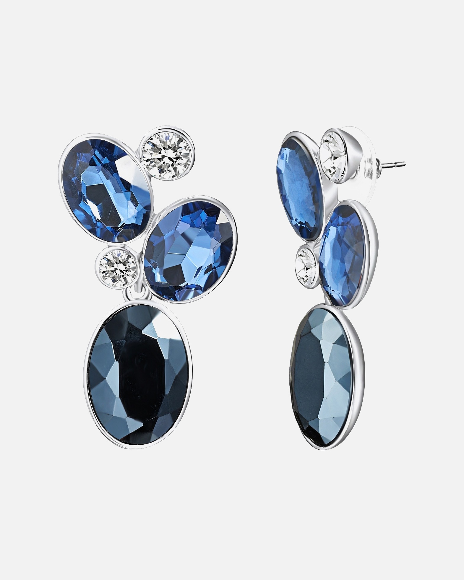 Boucle d'oreilles for FemmeBoucles d'oreille tendance Métal Verre en Argent44,1 mm