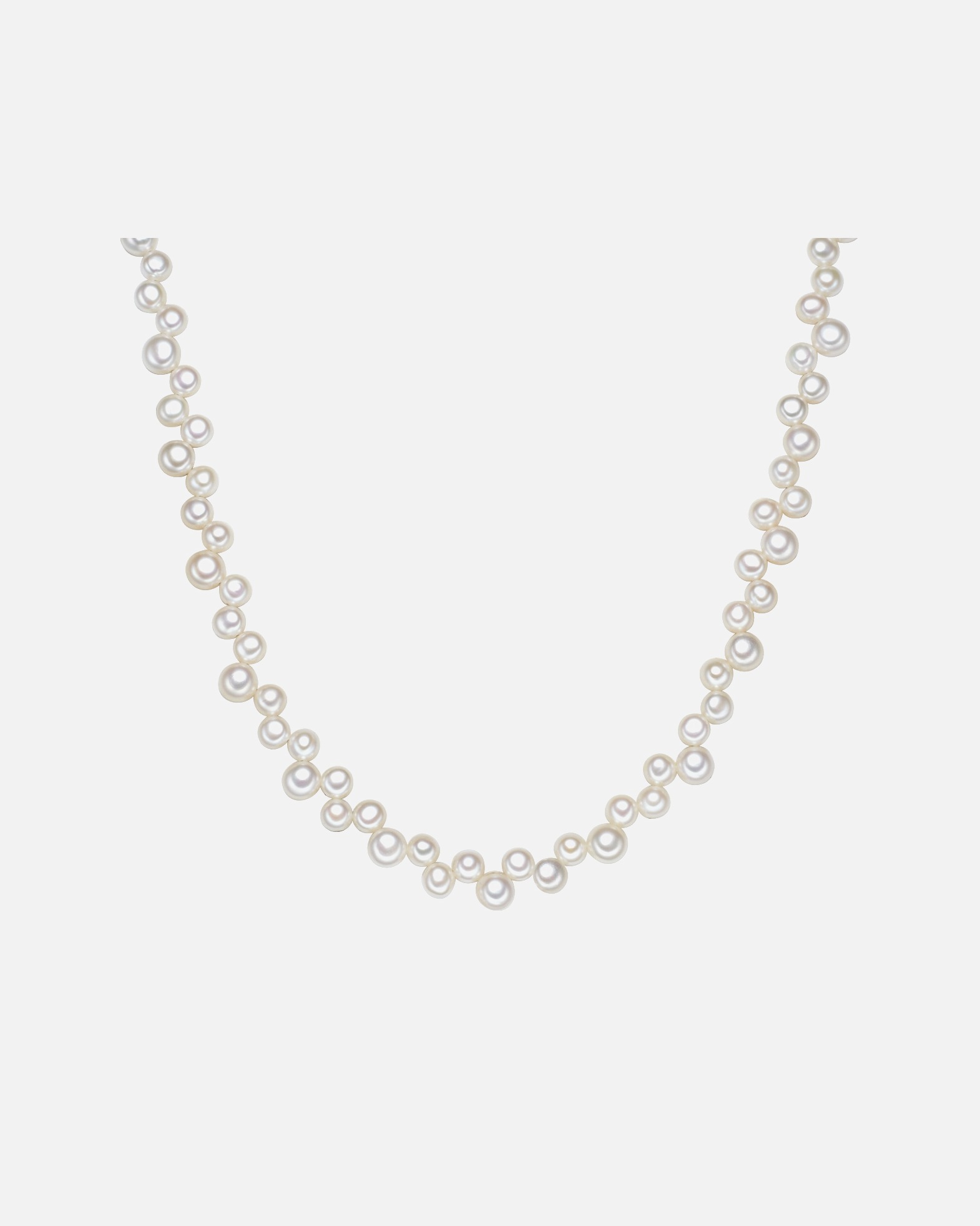 Collier for FemmeCollier de perles Perle de culture d'eau douce Perle de culture d'eau douce en Blanc42,0 cm Basiskette + 5,0 cm Verlängerung