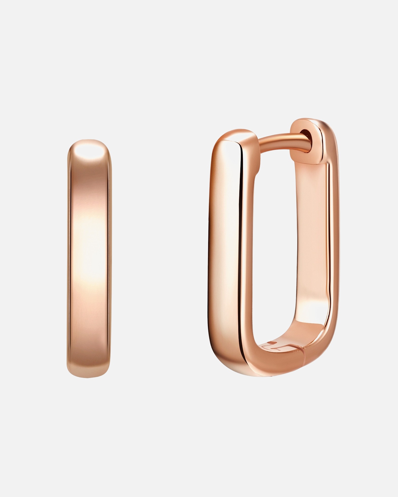 Créoles for FemmeCréoles en argent Argent sterling en Or rose14,1 mm