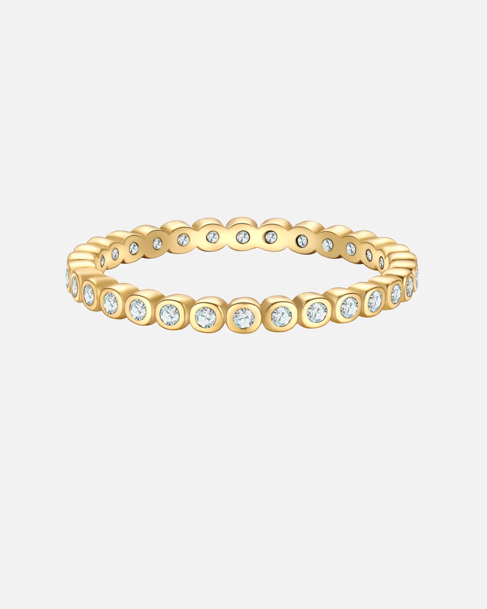 Bague for FemmeGlanzstücke MünchenBague en Argent Sterling en or jaune avec Zirconium50