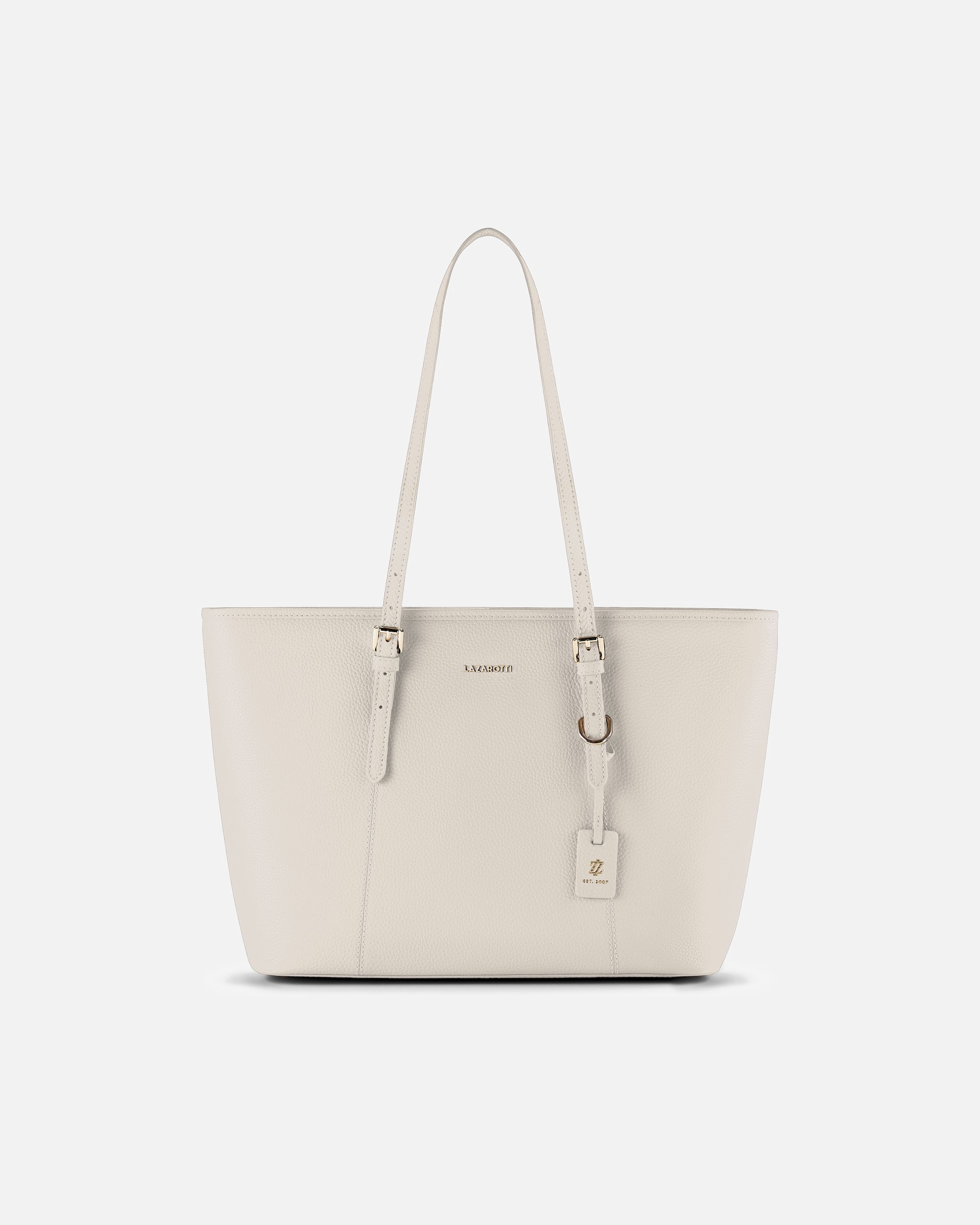 Tasche für Weiblich Lazarotti Bologna Leather Shopper cream
