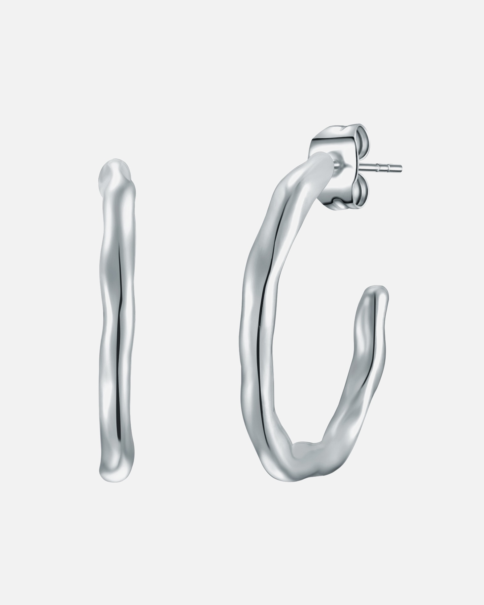 Créoles for FemmeEASTSIDECréoles en acier inoxydé Acier inoxydable en Argent24,8 mm