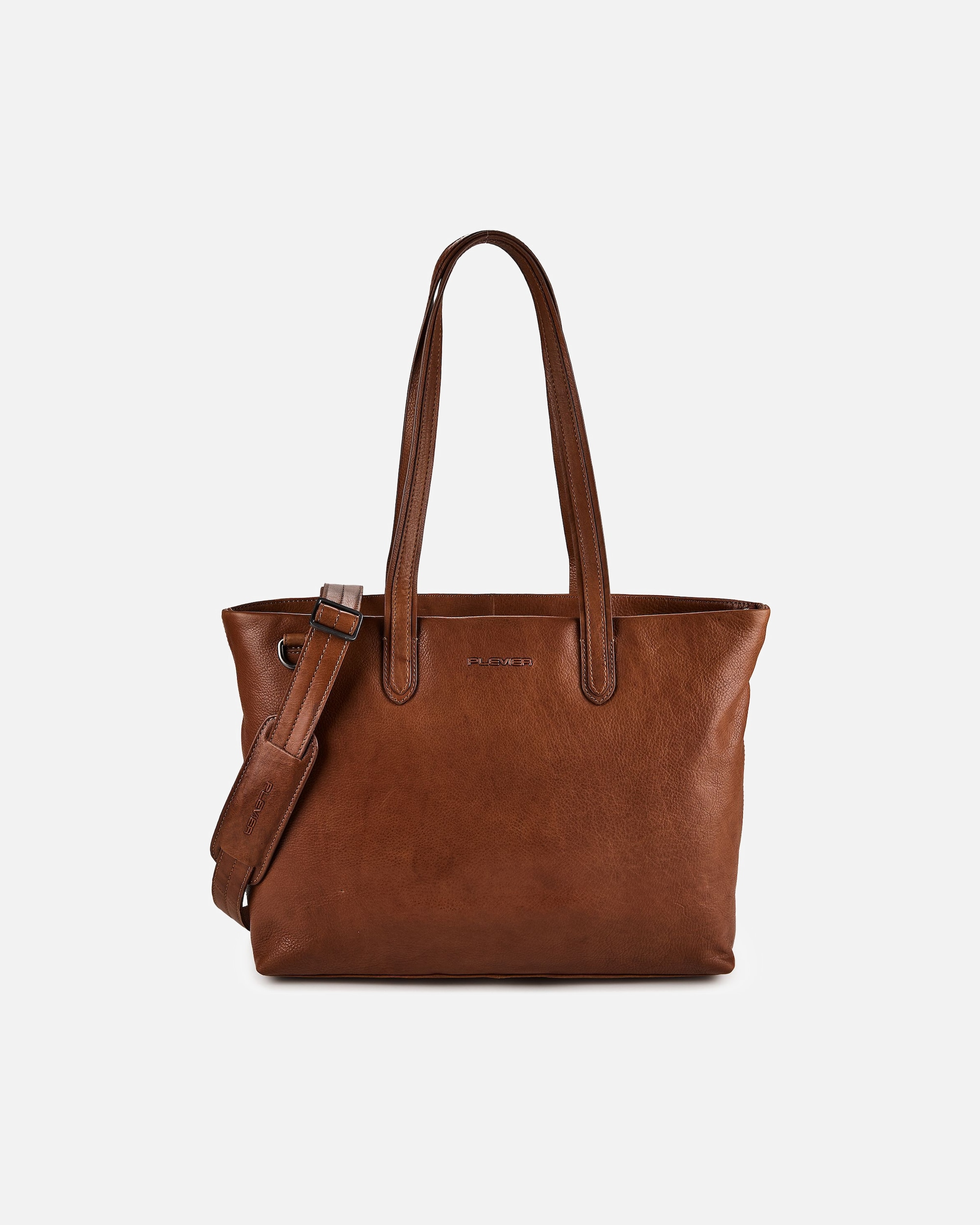 Laptoptasche für Weiblich Plevier Catz Aktentasche RFID Schutz Leder 43 cm Laptopfach cognac