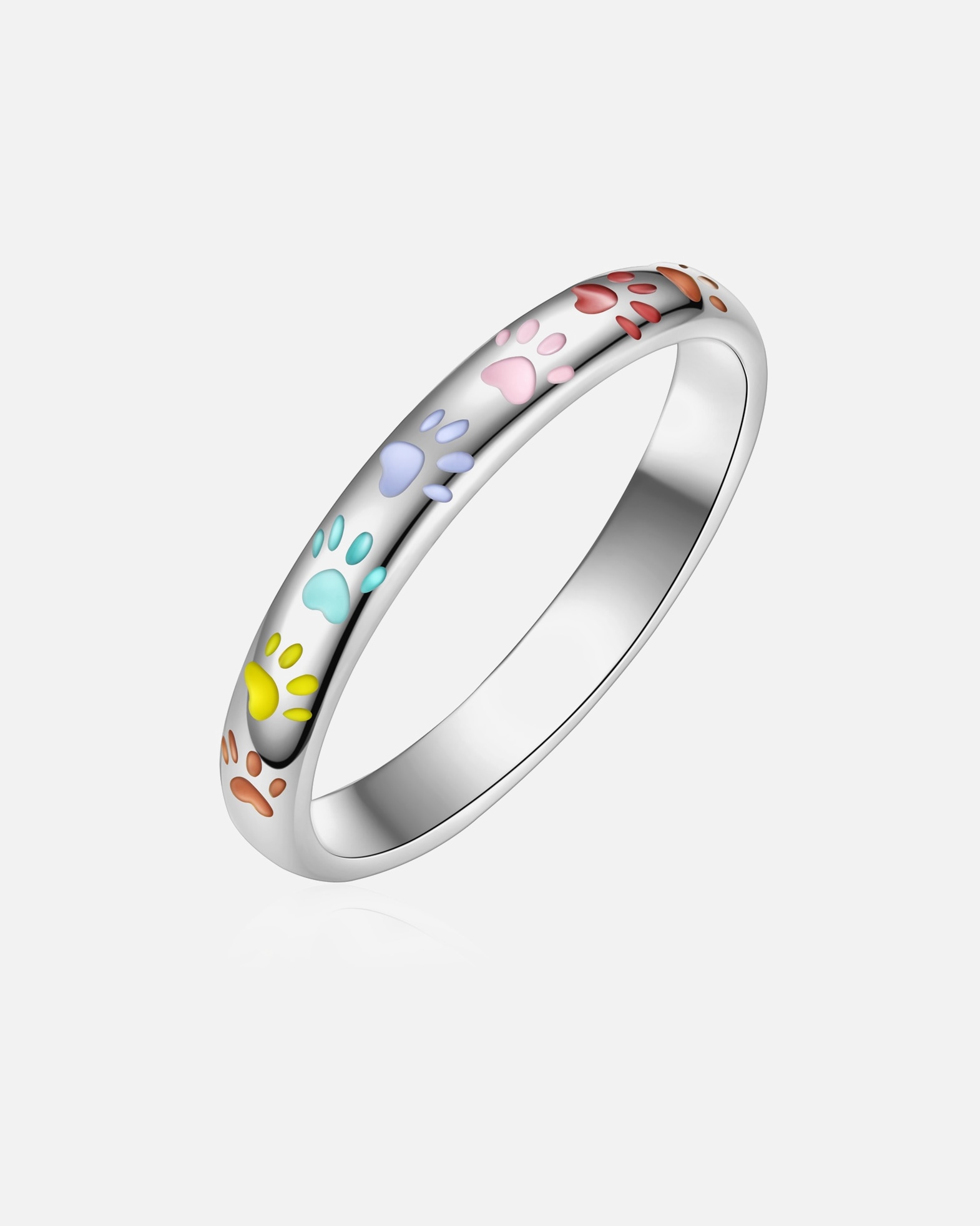 Bague for FemmeRafaela DonataBague Empreintes de pattes en Argent sterling en Argent56