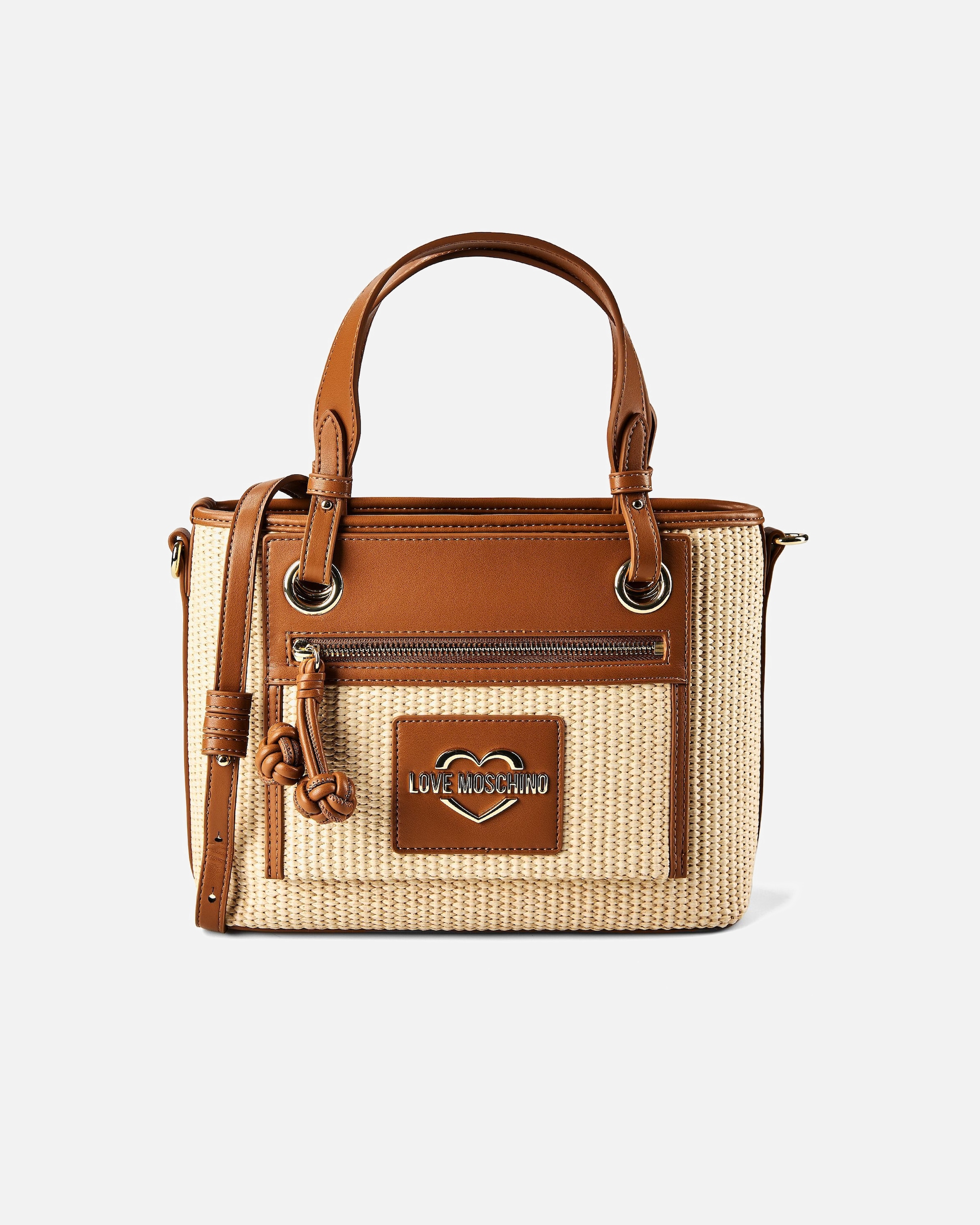 Sac for FemmeLove MoschinoStraw Chic Sac porté mainnatural - hide