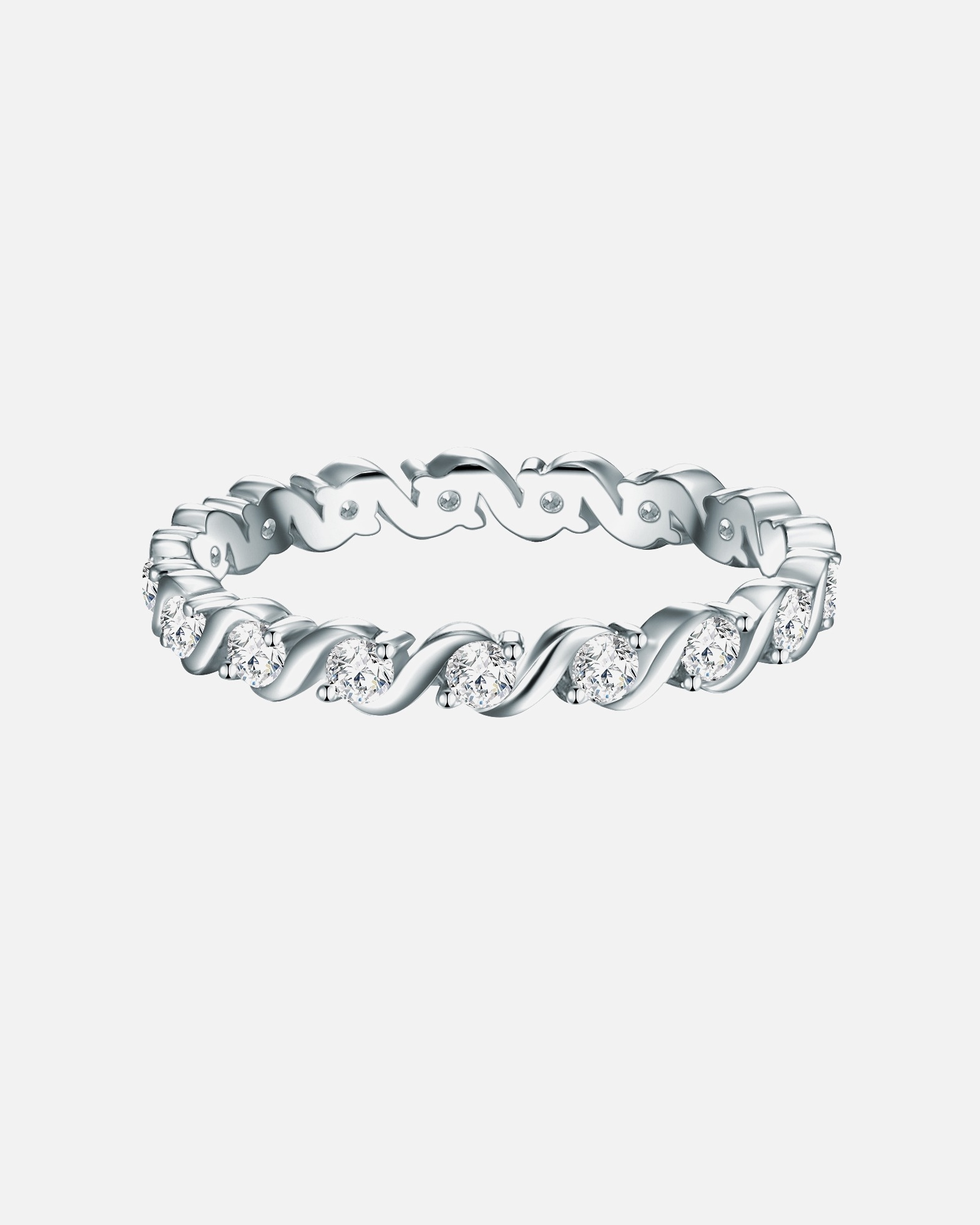 Bague for FemmeBague en argent Argent sterling Oxyde de zirconium (CZ) en Argent51