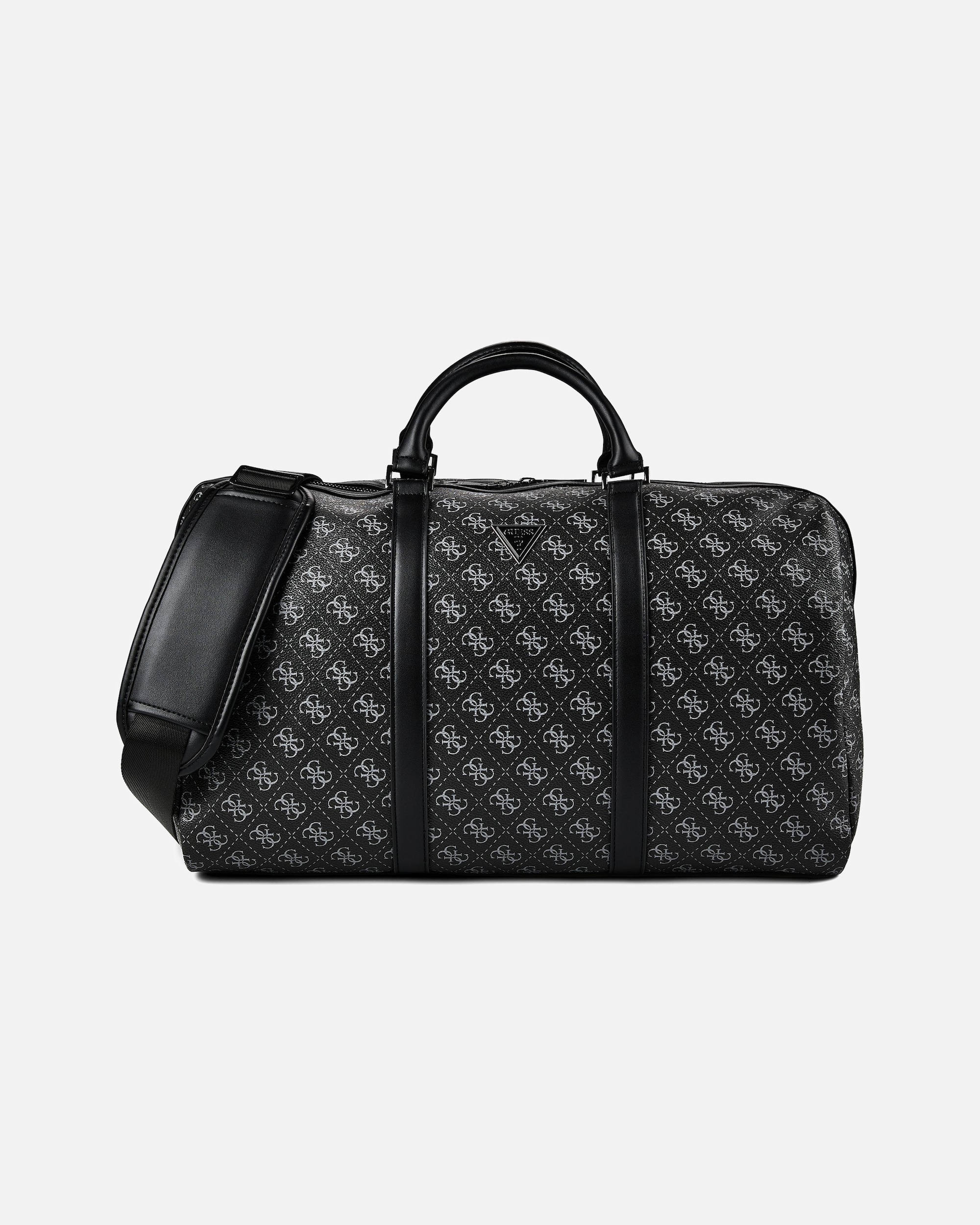 Tasche für Männlich Guess Milano Weekender Reisetasche 46 cm dark black