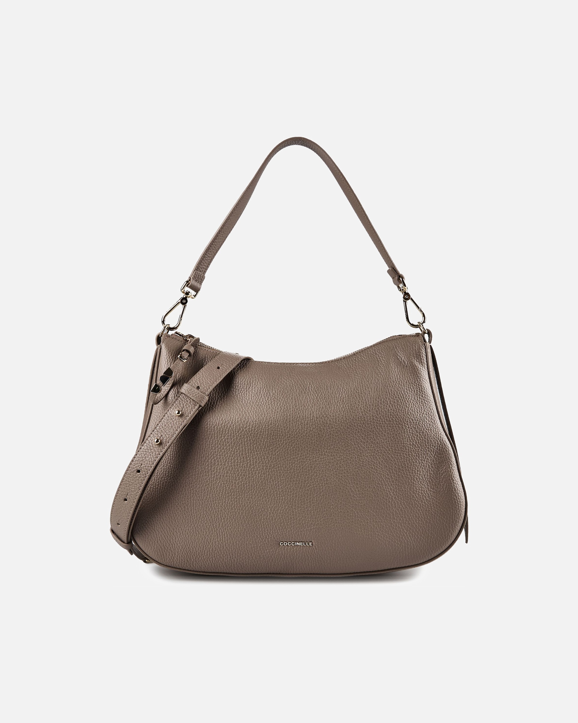 Tasche für Weiblich Coccinelle Nory Schultertasche warm taupe
