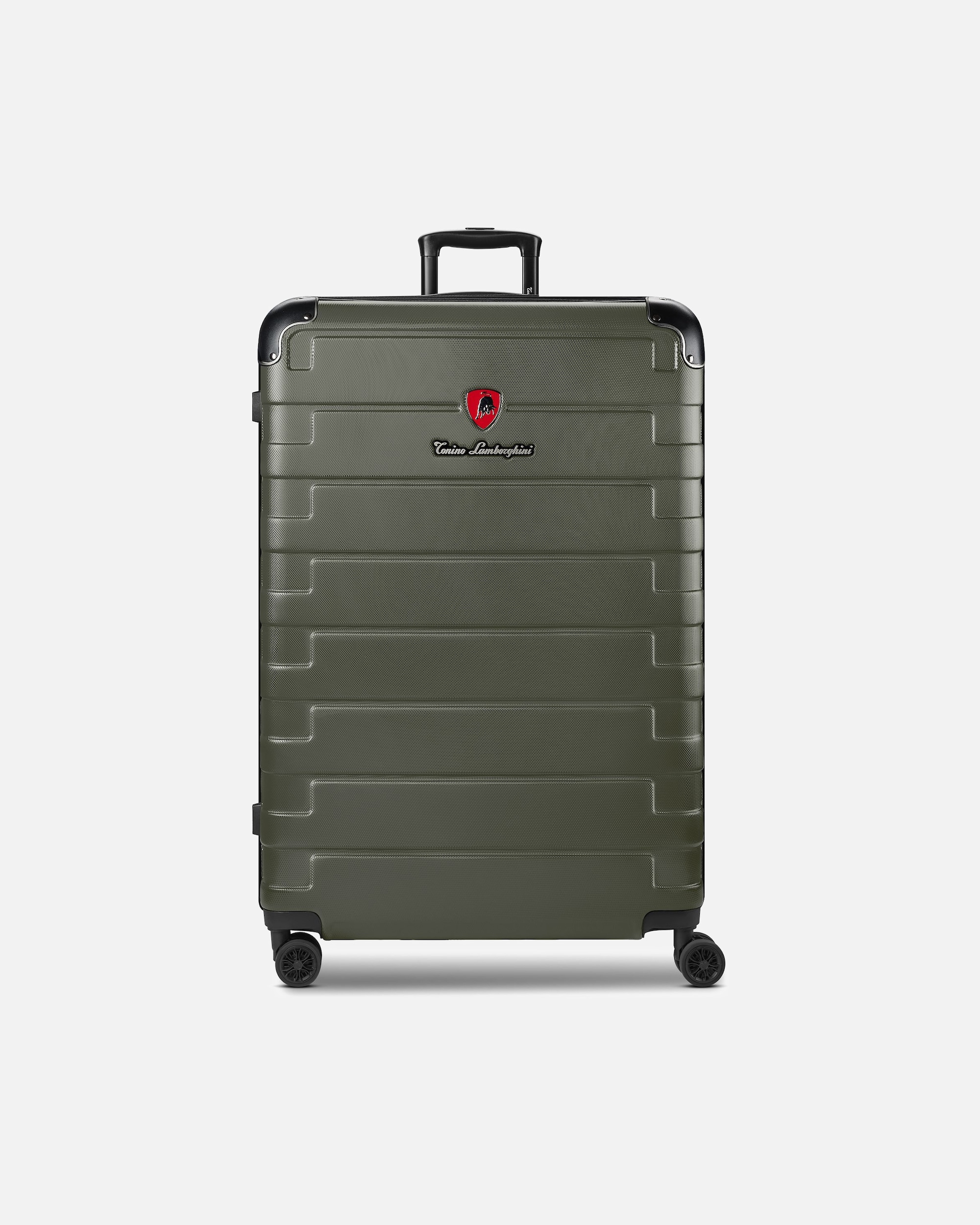Valise trolley for HommeTonino LamborghiniMilano Valise cabine 4 roulettes XL 83 cm taille spéciale avec soufflet d'extensionolive
