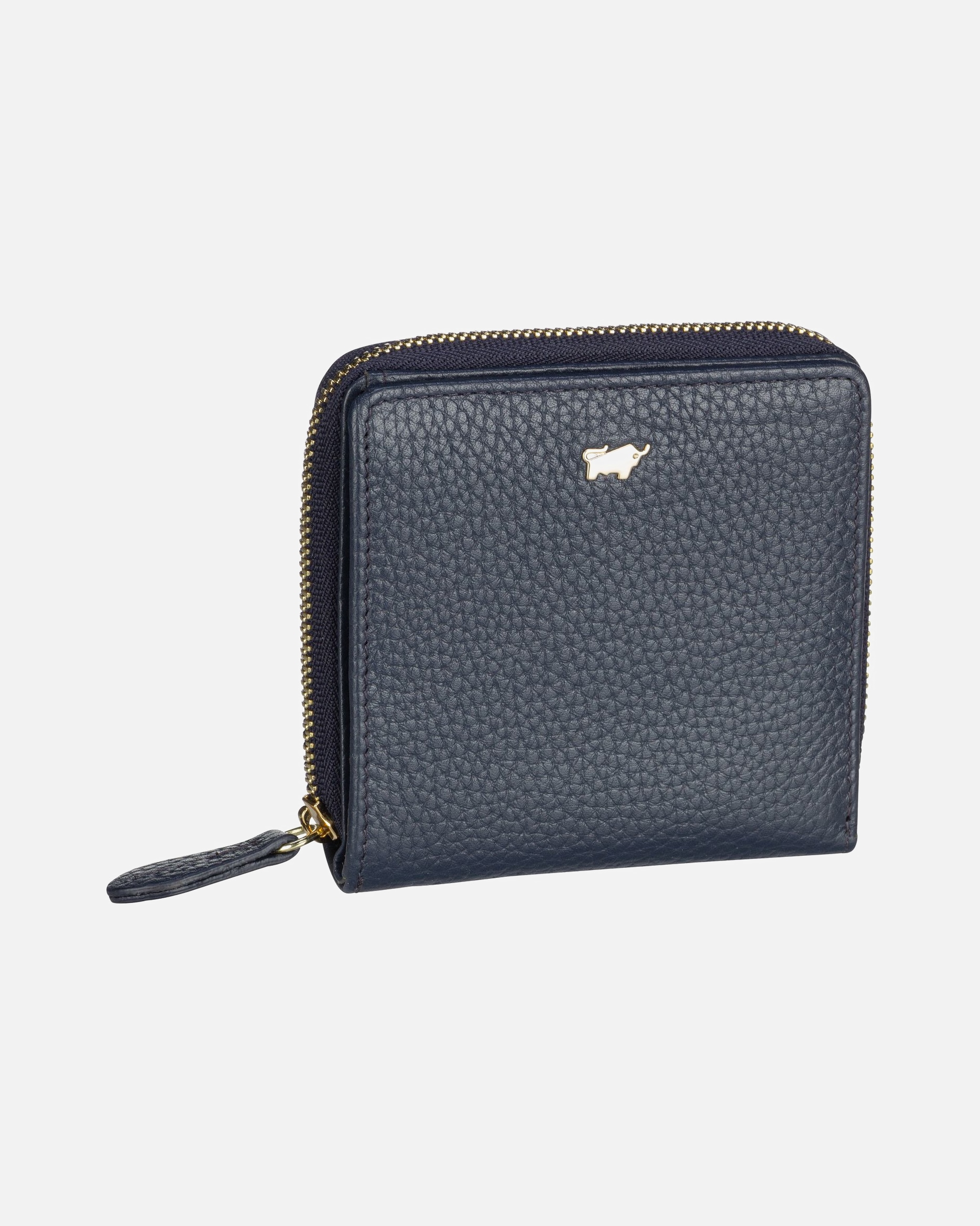 Portemonnaie für Weiblich Braun Büffel Asti Damengeldbörse navy