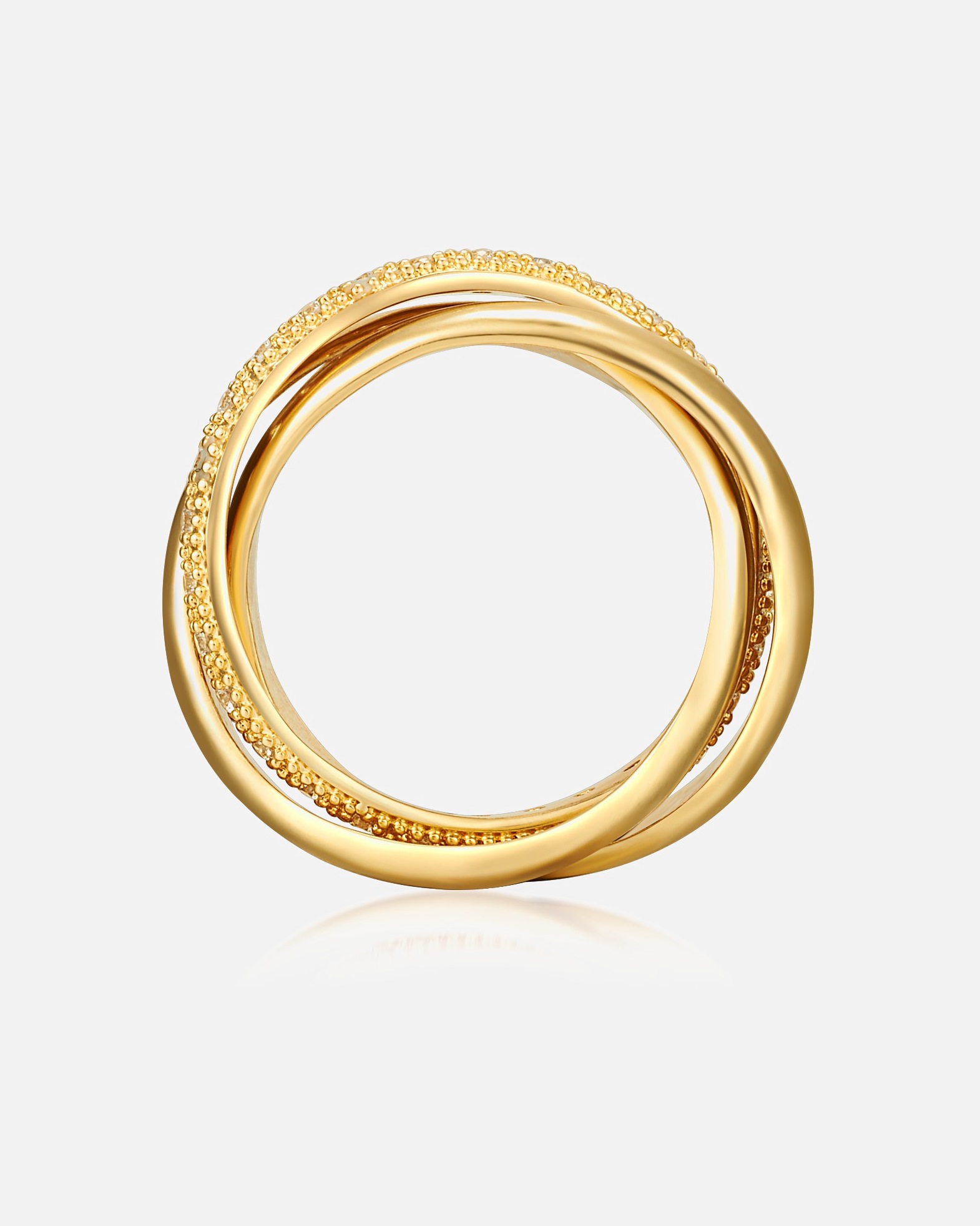 Bague for FemmeLulu & JaneBague tendance Laiton Oxyde de zirconium (CZ) en Or jaune56