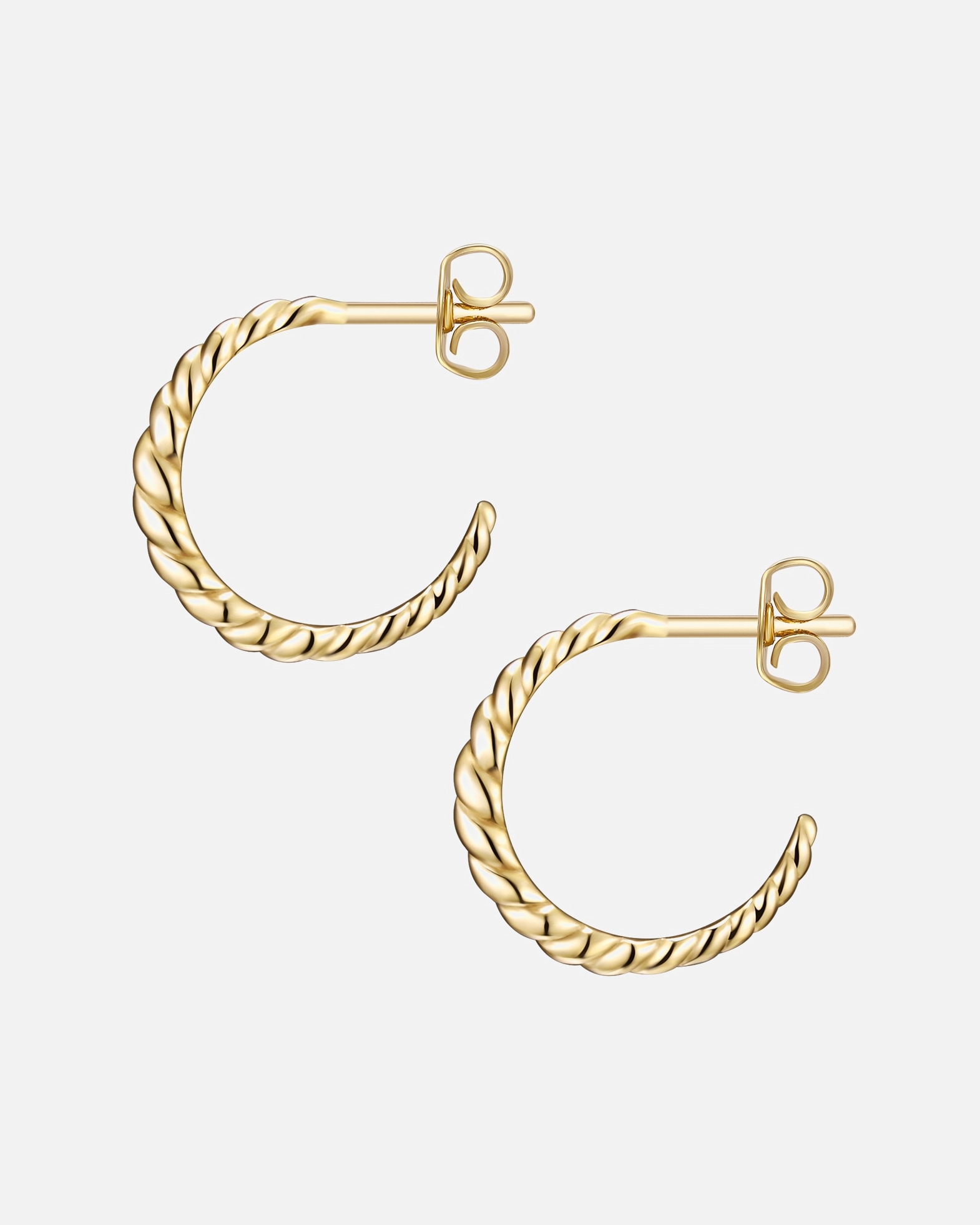 Boucle d'oreilles for FemmeGlanzstücke MünchenCréoles en argent Argent sterling en Or jaune16,1 mm